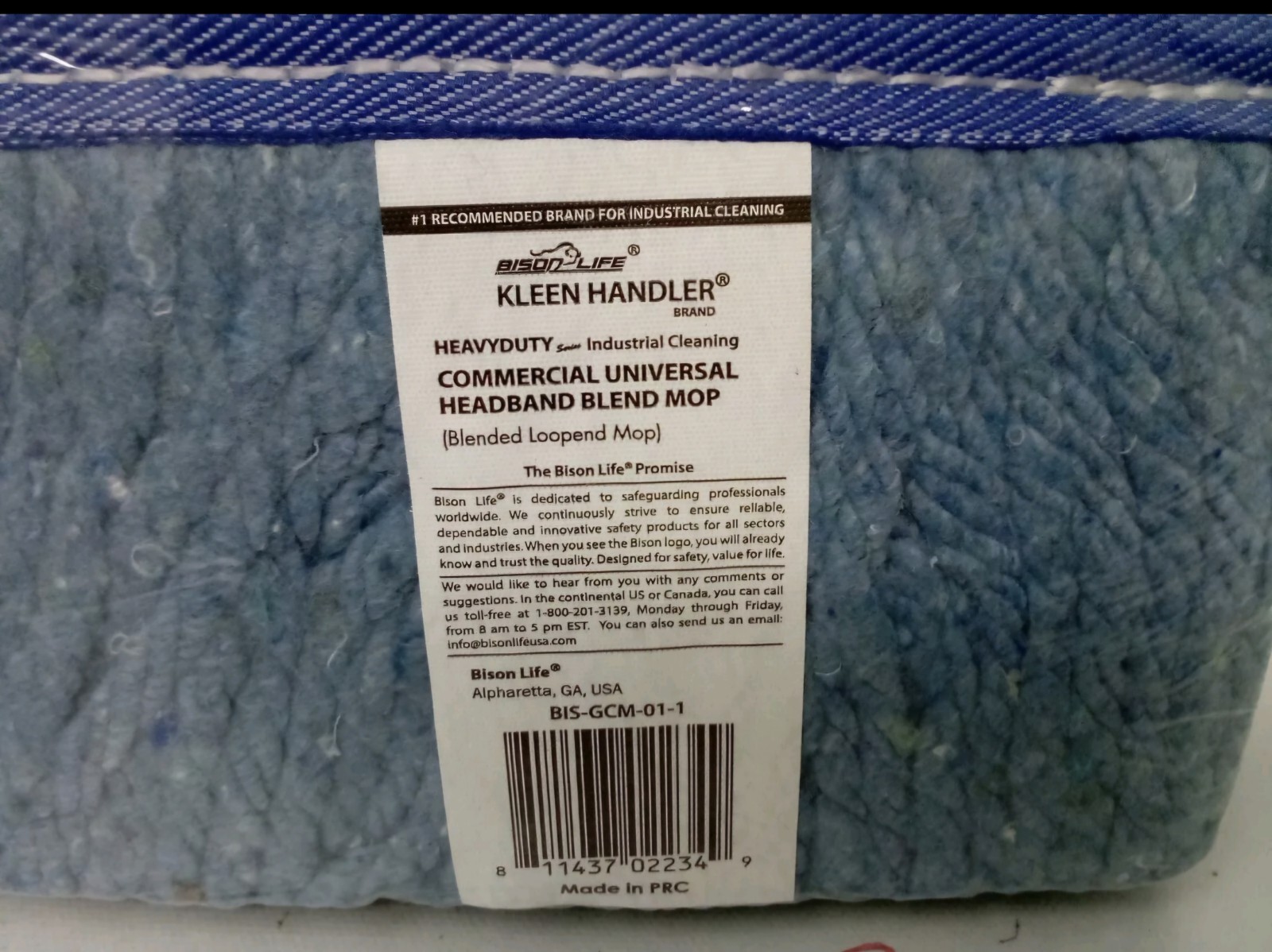 Bison Life KLEEN HANDLER Nano Microbial General Cleaning Mop – 24 Replacements