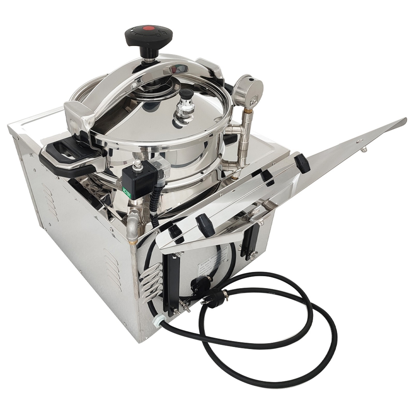 110V Countertop 16L Electric Chicken Stove Multi-purpose Pressure Fryer 25A