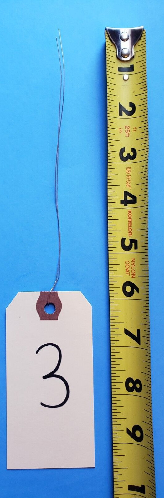 Size 3 Manila Inventory Shipping Hang Tags with Wire 1 7/8″ x 3 3/4″ Wired Tags