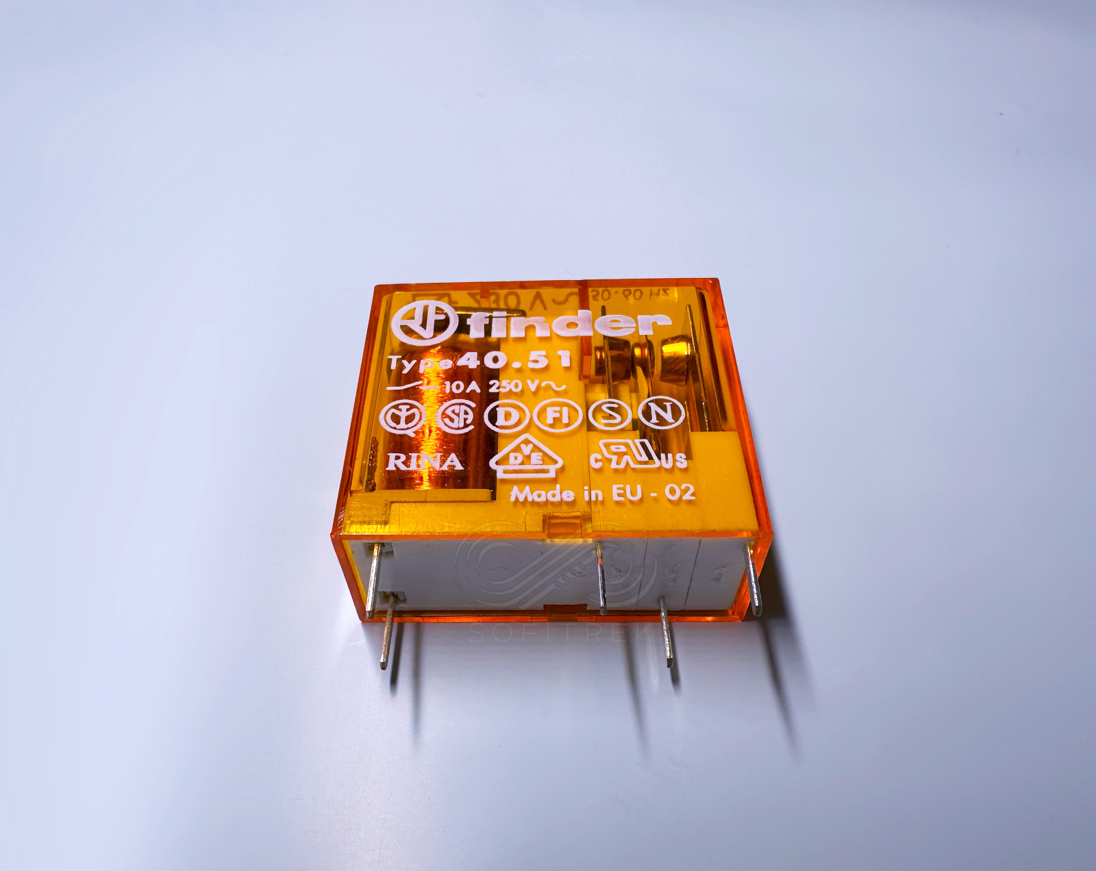 40.51.8.230.0000 Type 40.51 Finder PCB Power Relay 230VAC SPDT 10A 250VAC 5-Pin