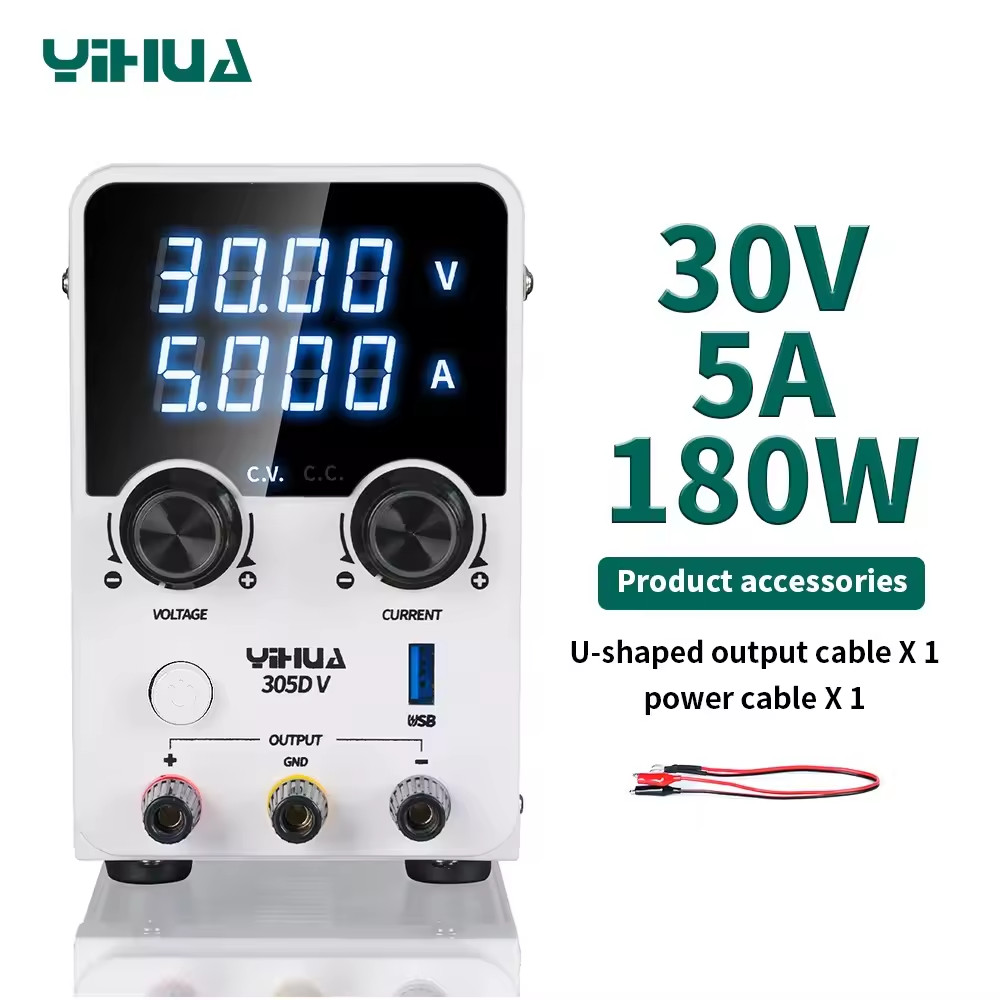 YIHUA 305D-V 180W 30V 5A DC Lab Power Supply Adjustable Voltage Regulator Repair