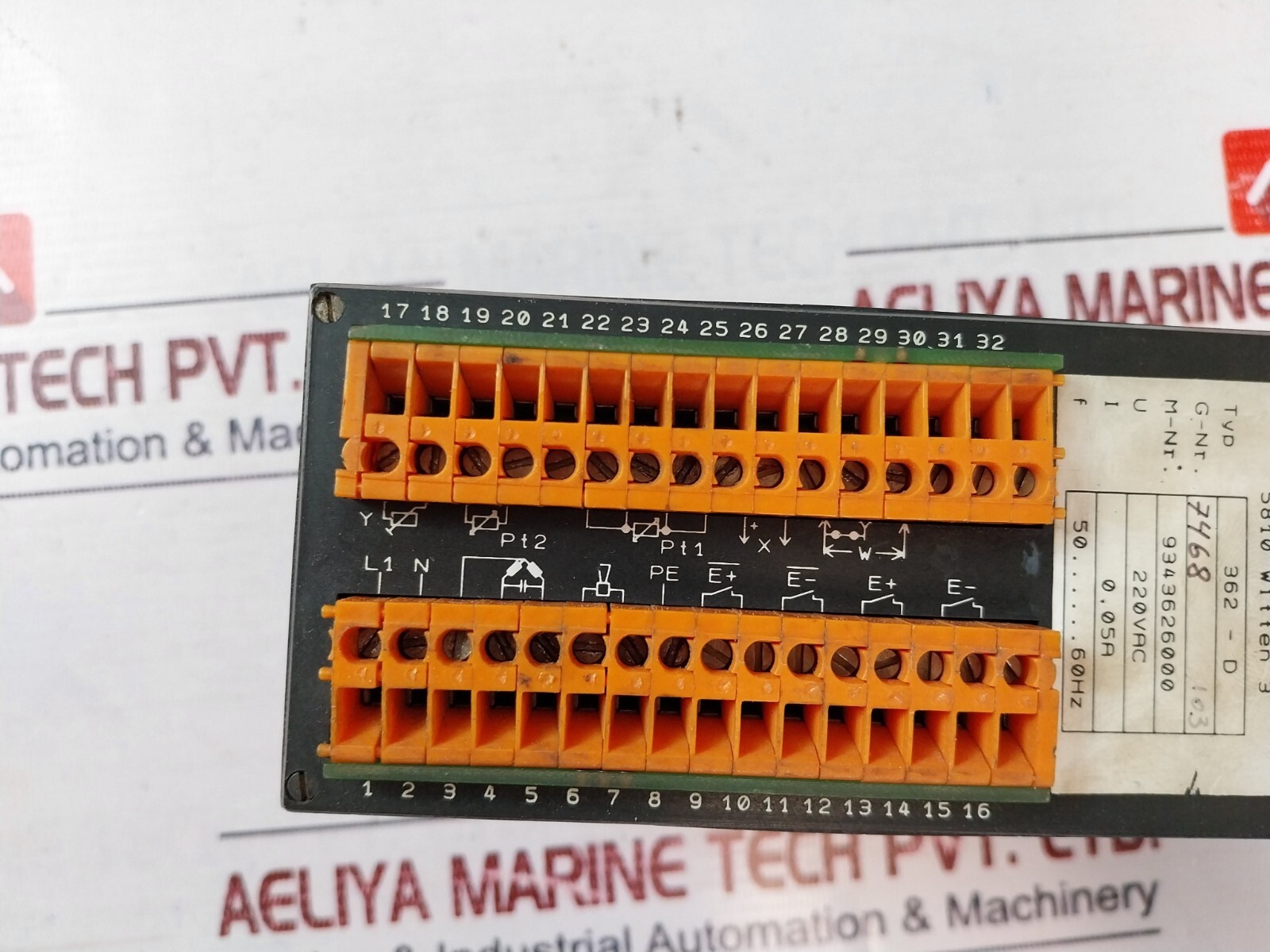 Pleiger-Elektronik 362-D Controller 220VAC 0.05A