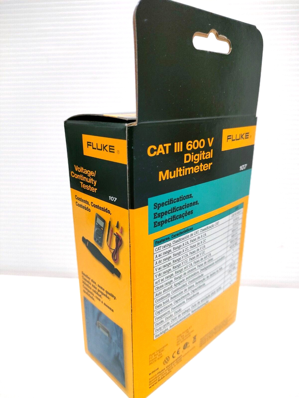 FLUKE 107 Handheld Digital Multimeter AC/DC Current By Fluke 107 From Japan