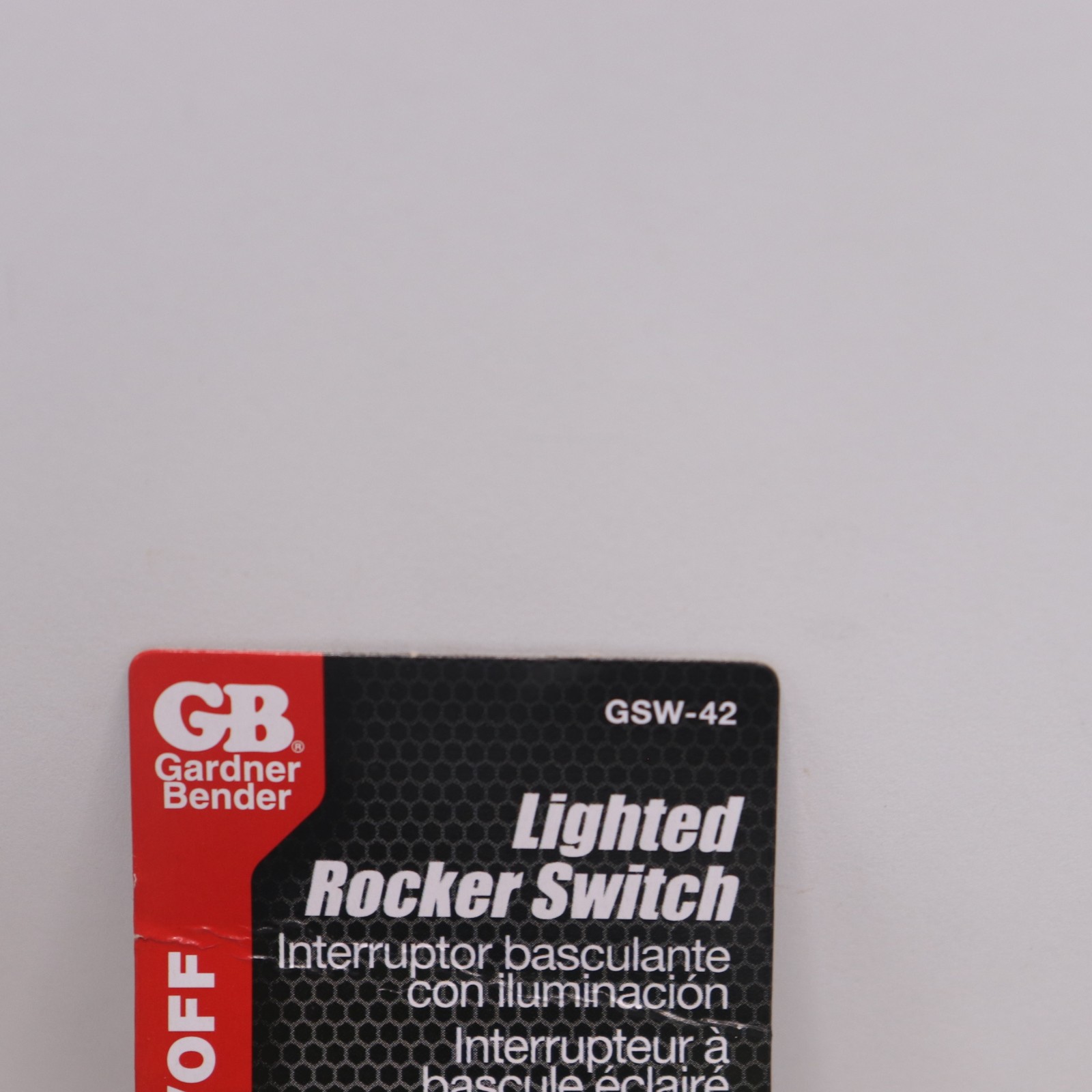 Gardner Bender On/Off Rocker Switch Red Light 16A 125VAC GSW-42