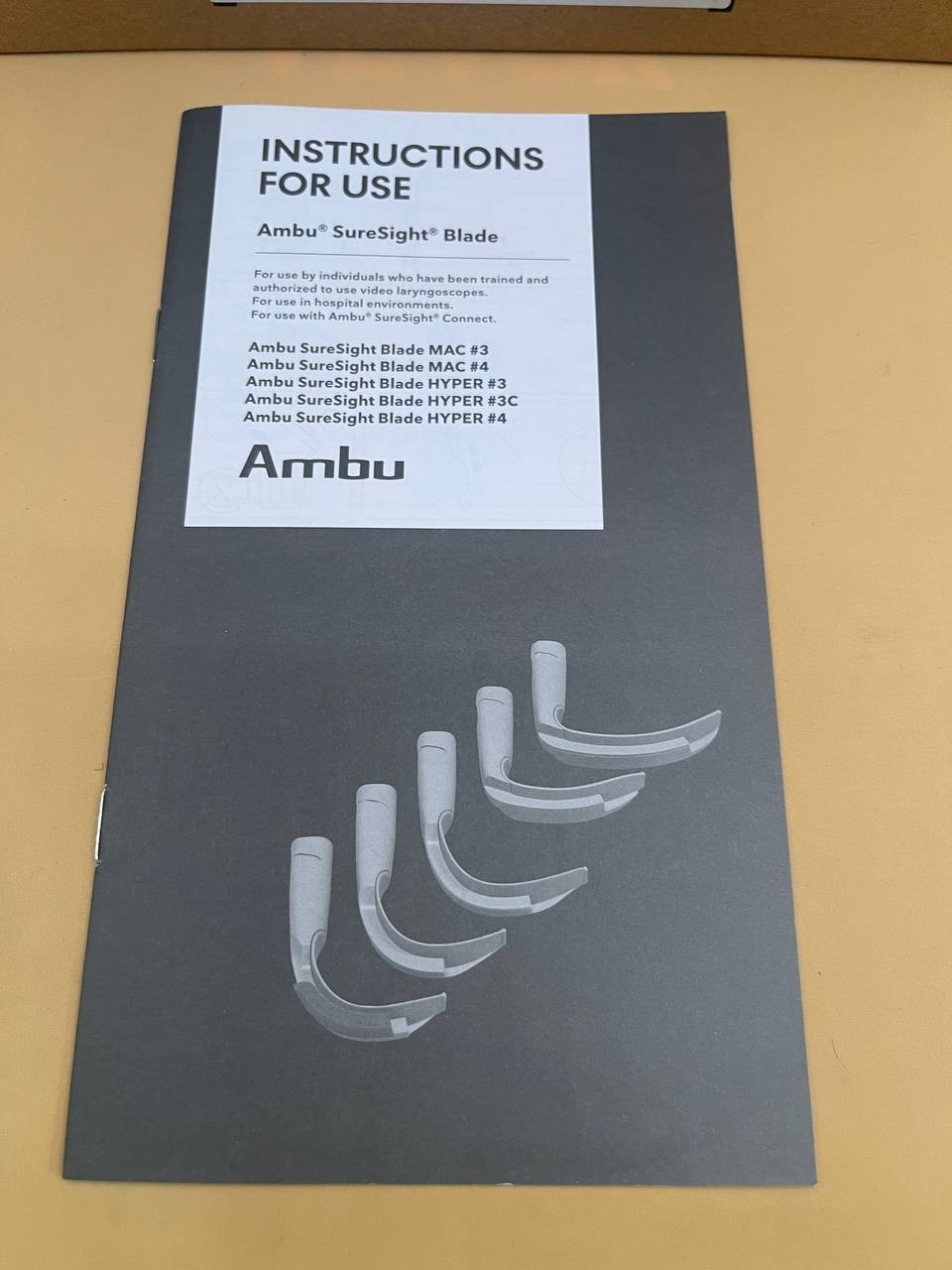 Ambu SureSight Video Laryngoscope Blade HYPER 3 REF 390231000 Box of 10 – MD2