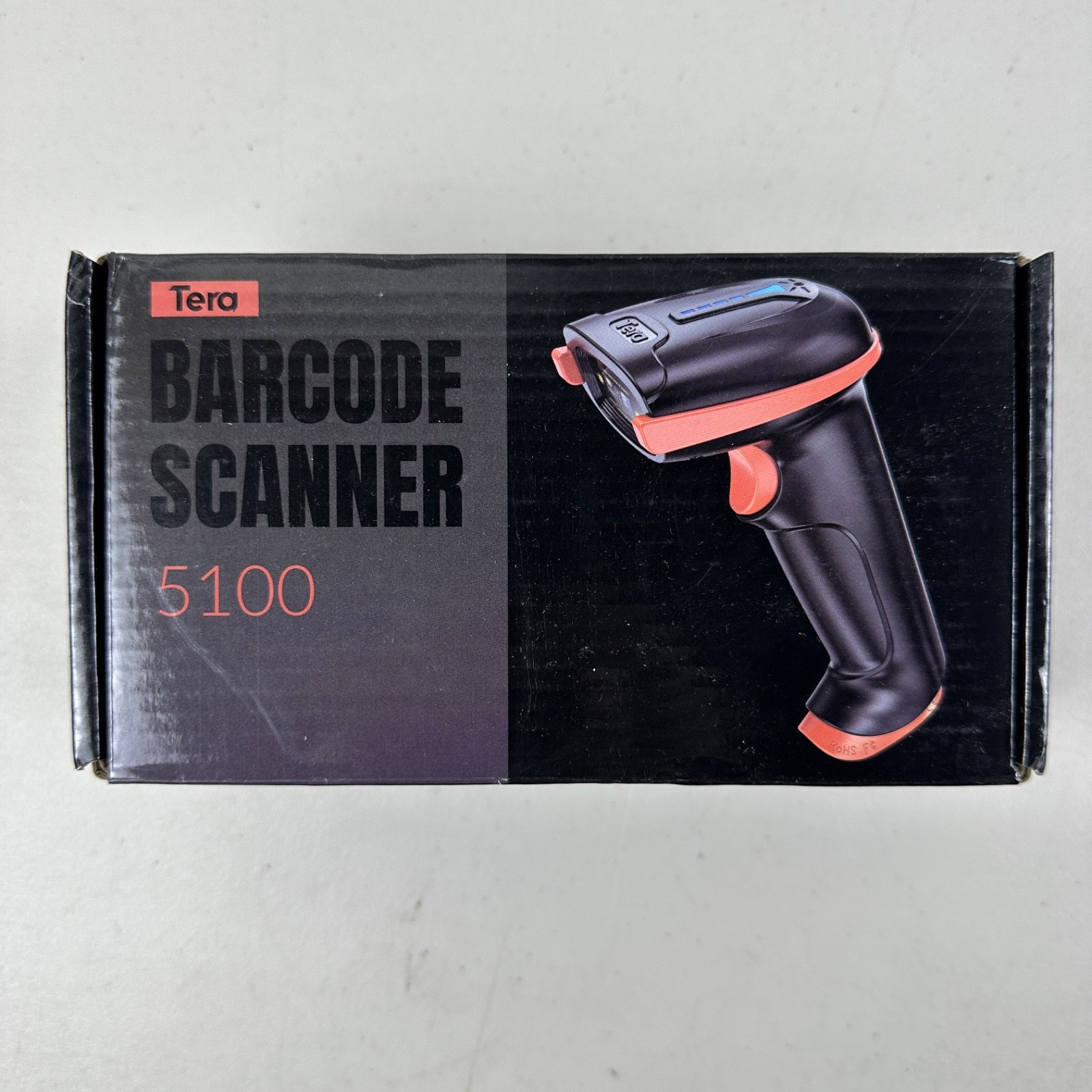 Tera Barcode Scanner Wireless 1D Laser Cordless Barcode Reader USB 5100 Orange