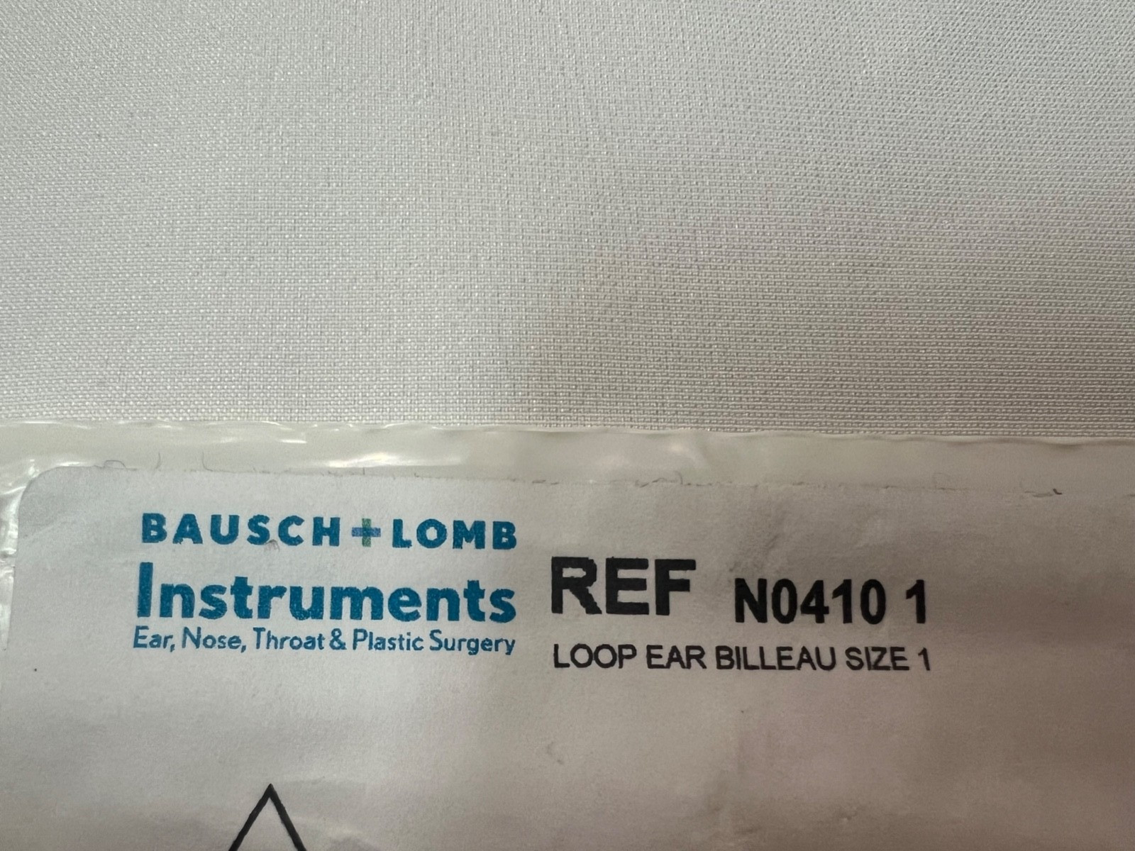 Bausch & Lomb Storz N0410 1 Billeau Ear Loop 2mm X 3mm Small 6.3″ Length