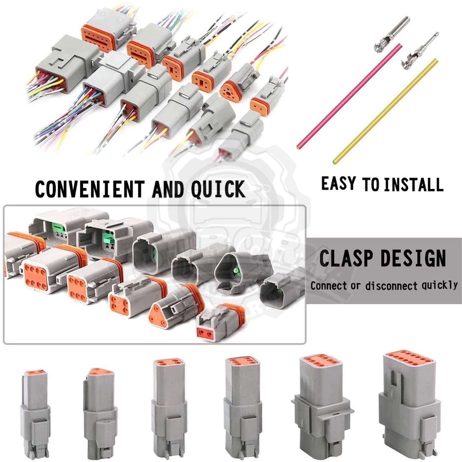 1650PCS Genuine Deutsch Connector Kit Stamped Contacts For 14,16,18,20 GA.WIRE