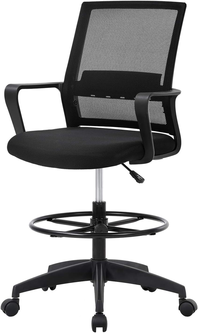 Comfortable Drafting Chair for Home Office with Easy Assembly and Durability