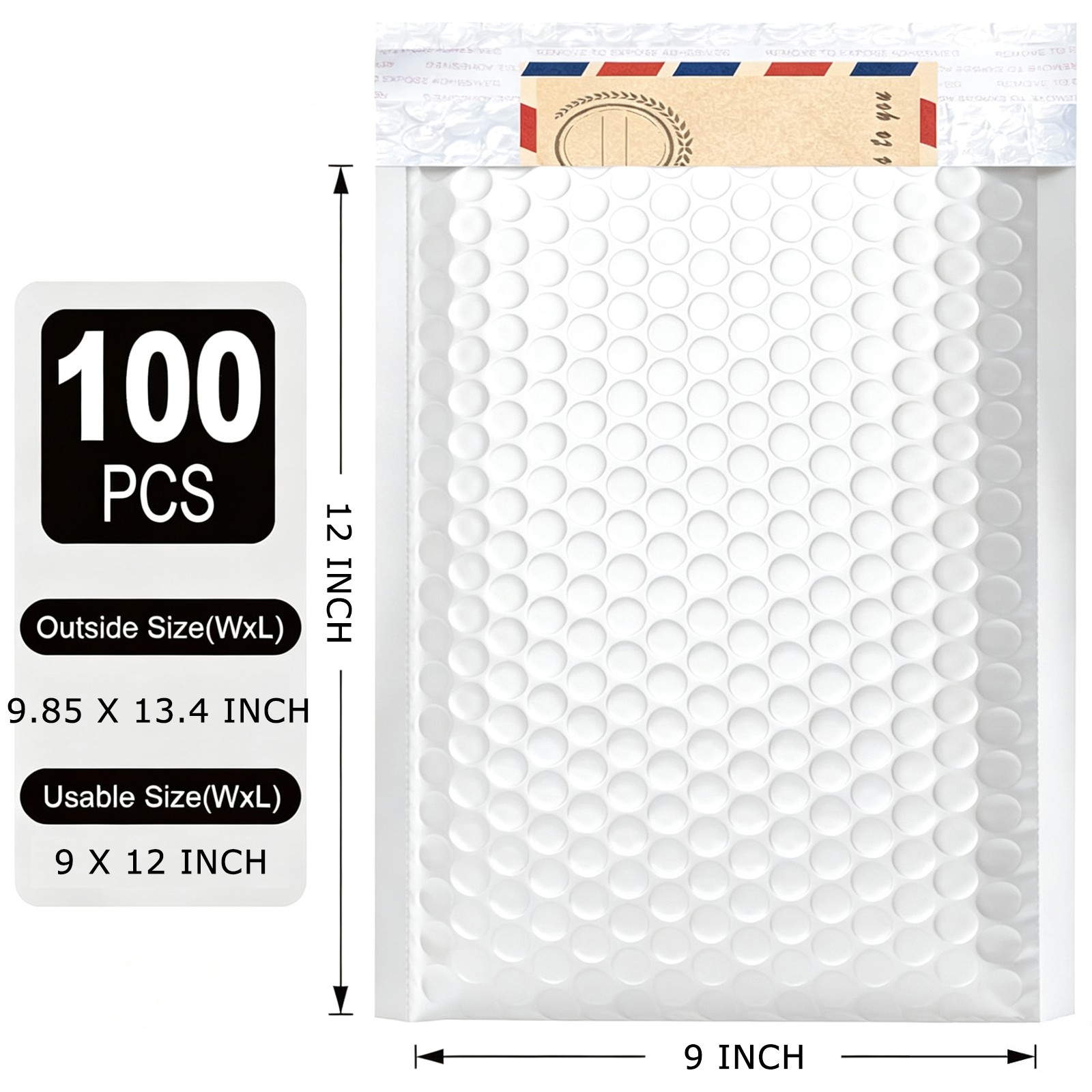 Poly Bubble Mailers Padded Envelopes Shipping Mailing Bags Any Size White Bulk