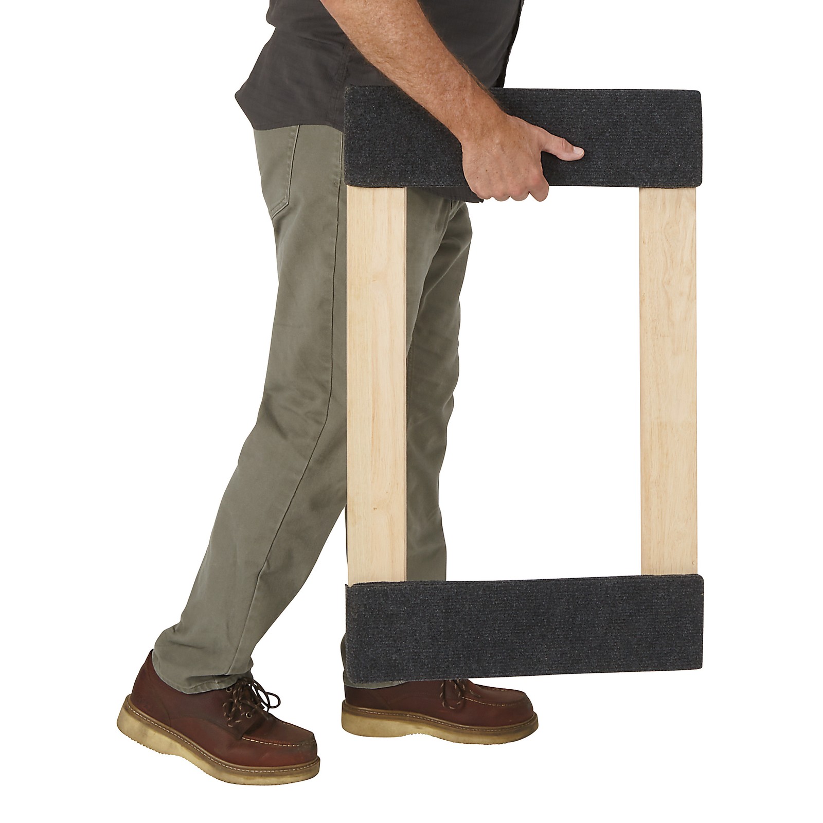 Ironton Carpeted Hardwood Mover’s Dolly, 30in.L x 18in.W, 1000-Lb. Capacity