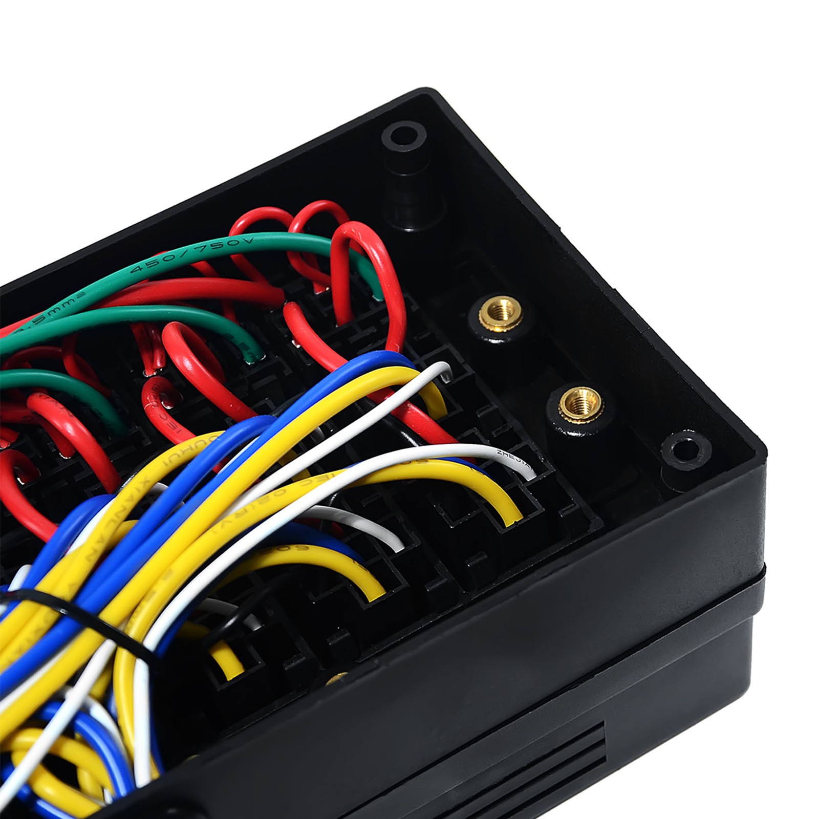 Pre-Wired 15 Slots 10 Way Fuse Relay Box 12V Automotive, Fuse Relay Block New