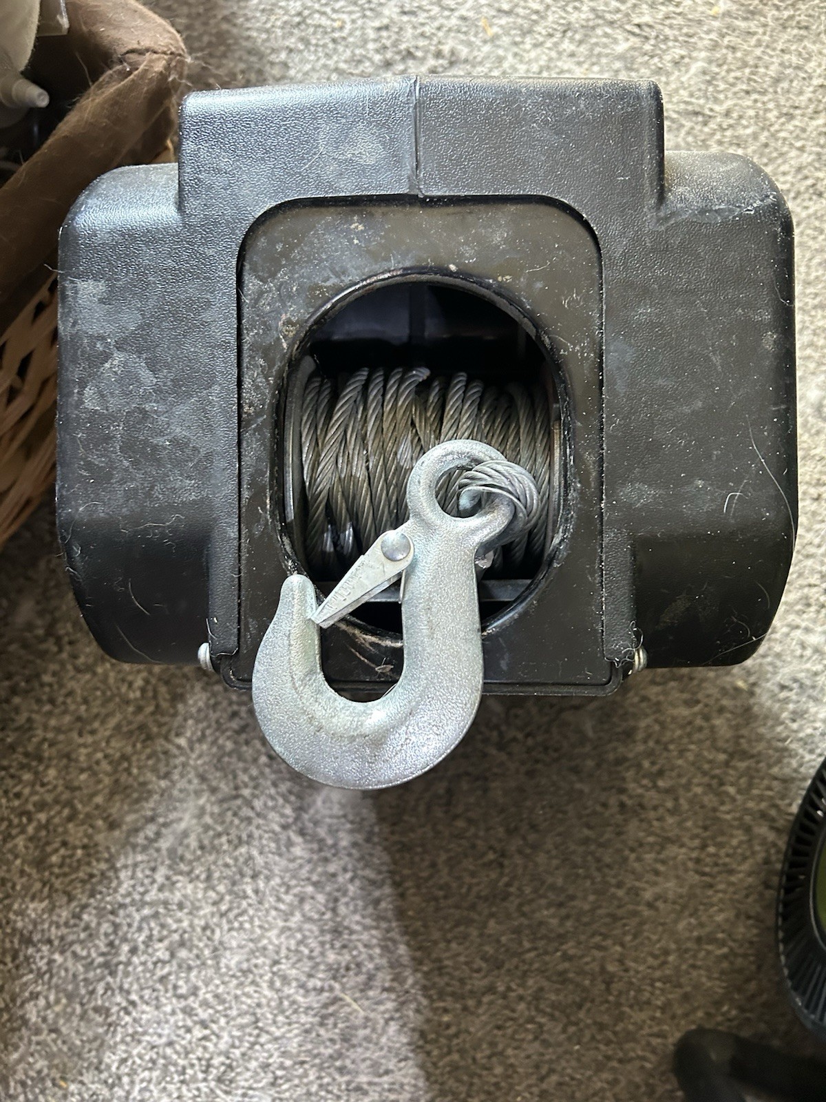 Electric Winch w/ Steel Cable & Hook, Wiring Harness, Remote Control