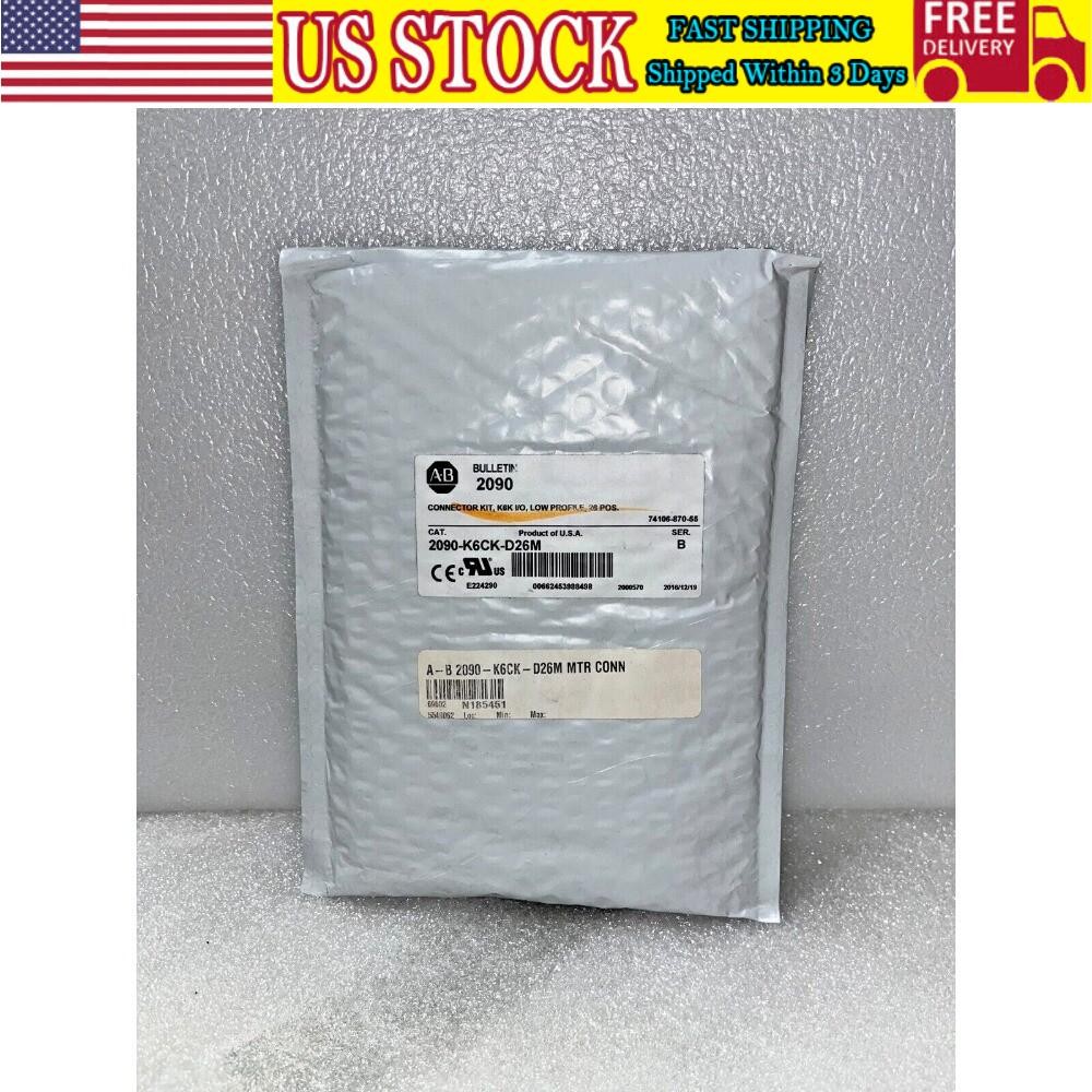 New NIB AB 2090-K6CK-D26M Connector Kit K6K I/O Low Profile US Free Tax
