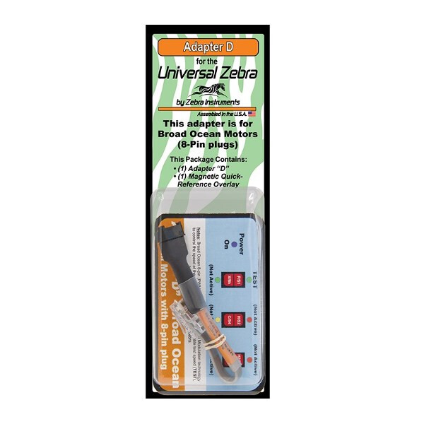 Universal Zebra UZ-1 Adapter D # UZHMD used with 8-Pin Plug Broad Ocean ECMs