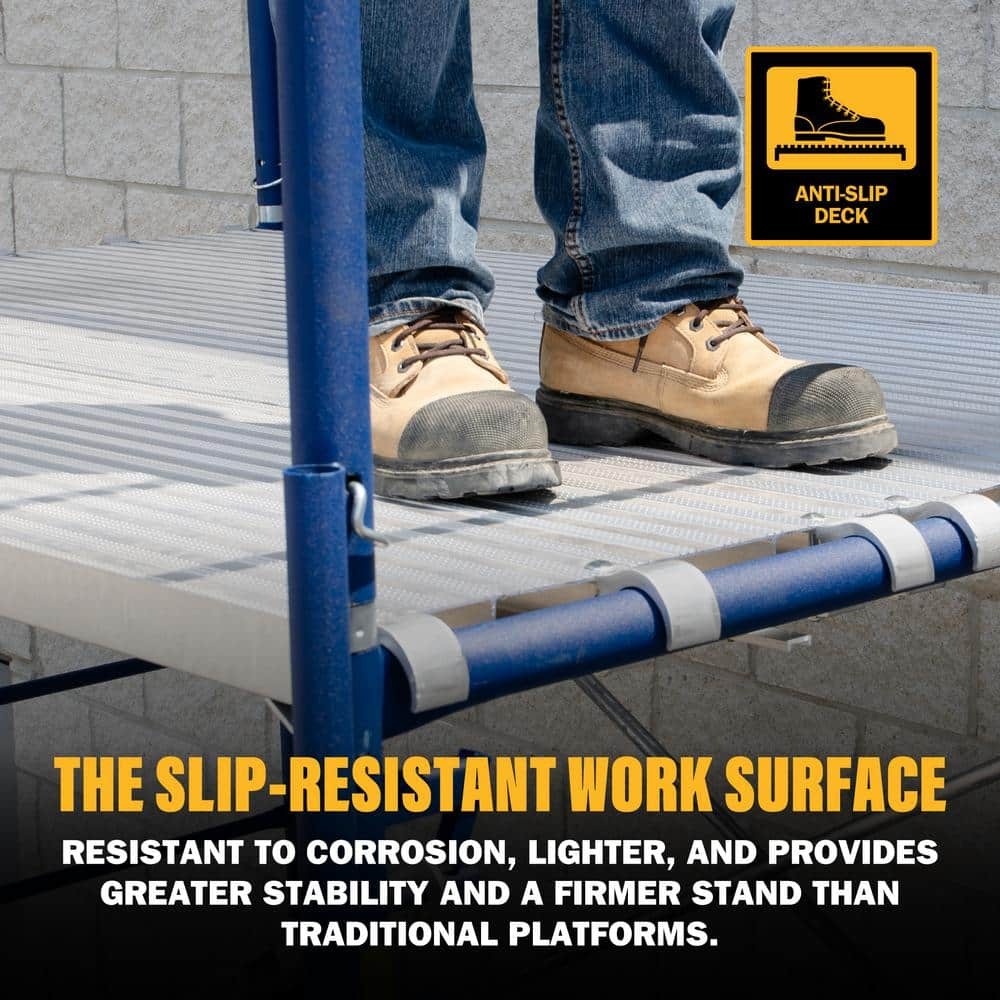 Scaffolding Platform Work Plank 7 ft. x 19 in. Lightweight Aluminum (Set of 3)