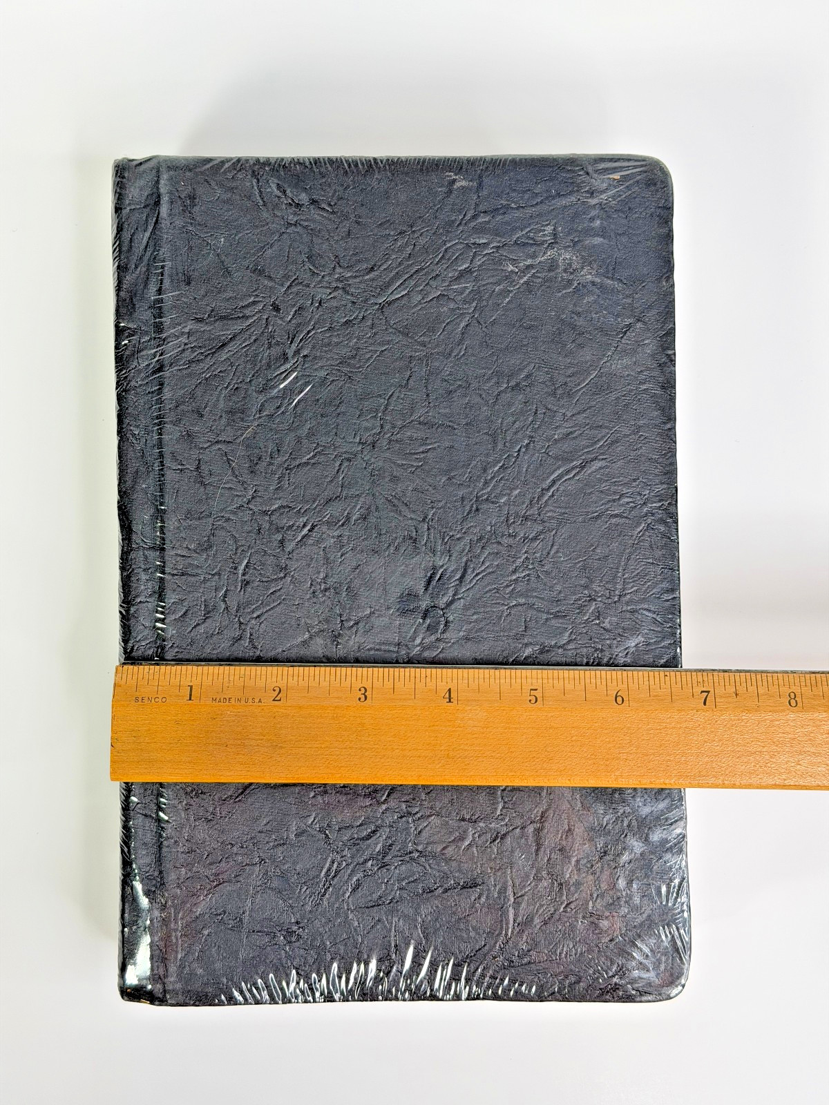 Handmade Blank Journal Deckle-Edge Cotton Pages / Black Hardback Made in India
