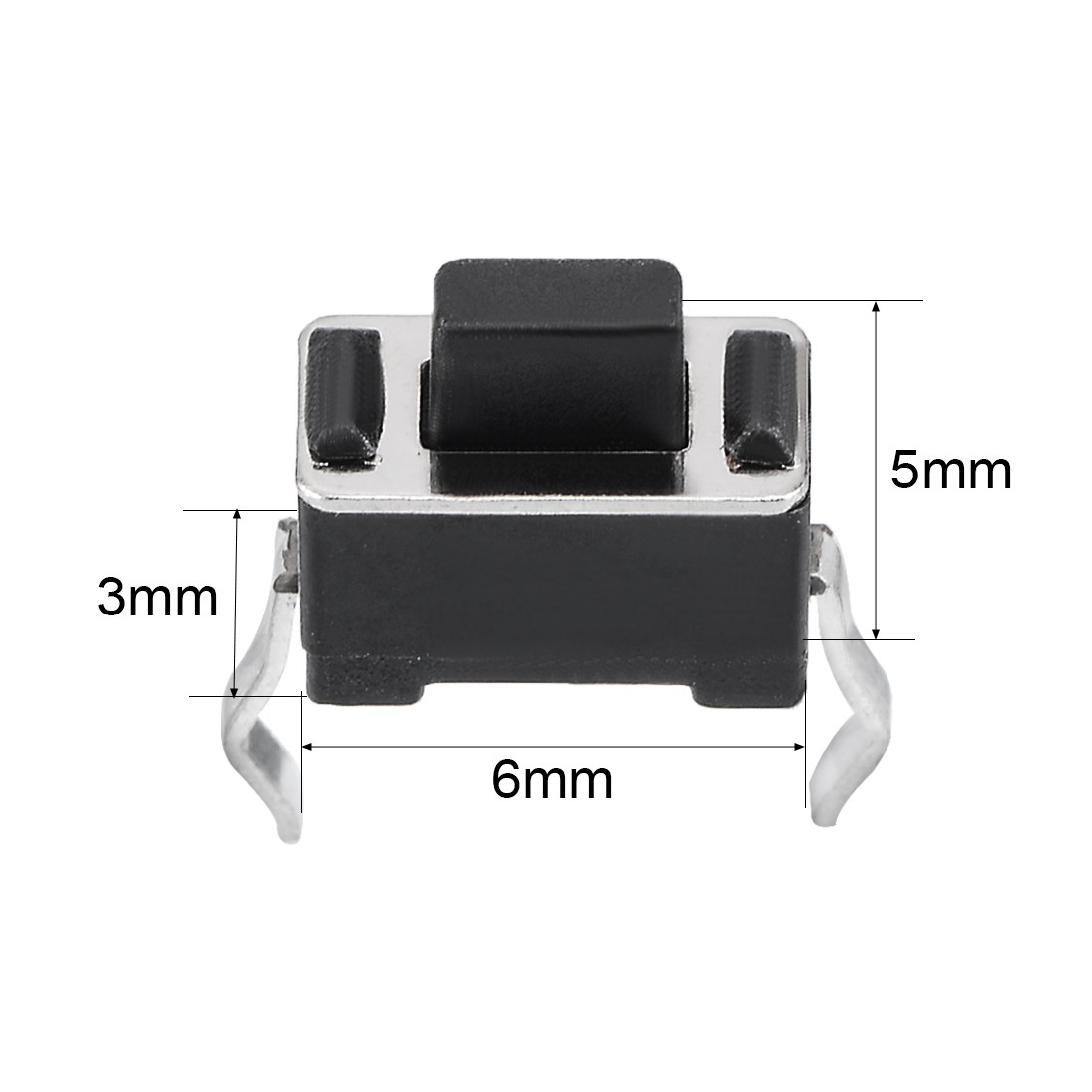 50PCS 3x6x5mm Panel Small PCB Push Button Switch DIP for Electronic Products