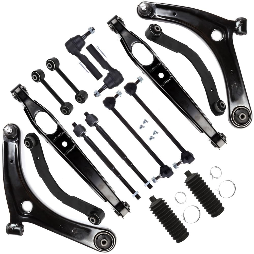 16pcs Suspension Kit w ControlArm TieRods for Caliber Patriot Compass 2007-2017