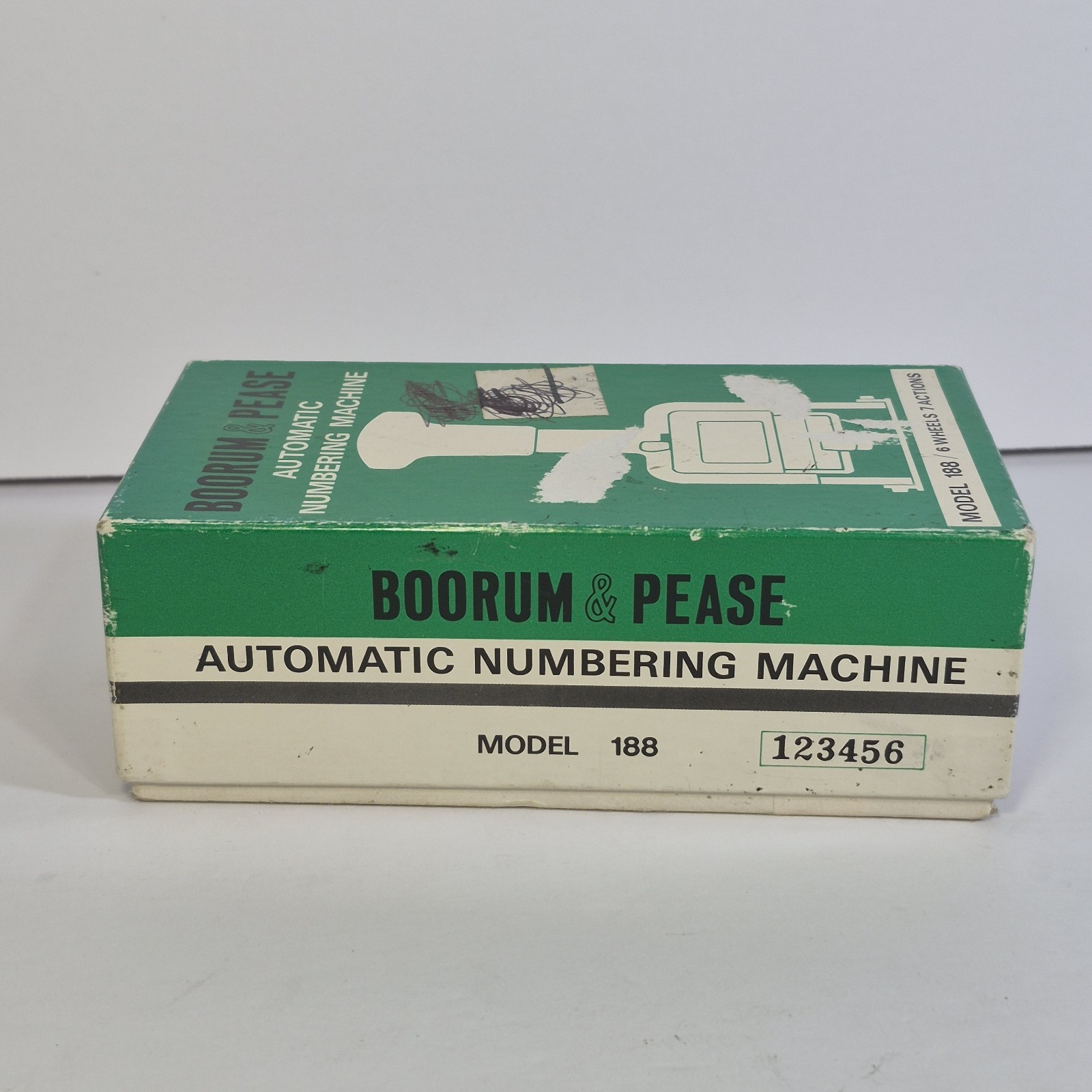 Vintage Boorum & Pease Automatic Numbering Pricing Machine Model 188 Japan