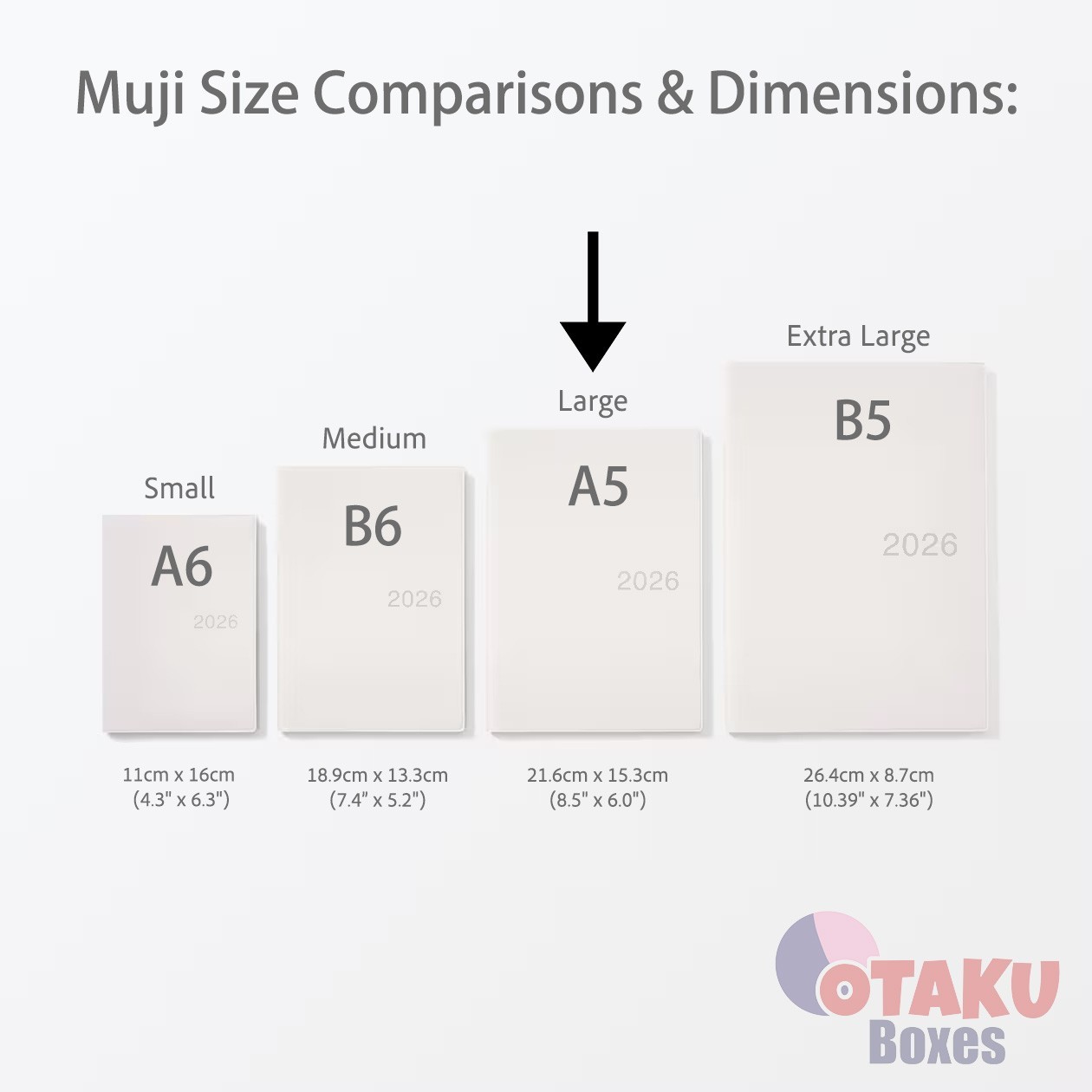 MUJI 2026 Planner – GREY A5 – Monday Start Monthly Weekly From December 2025 USA