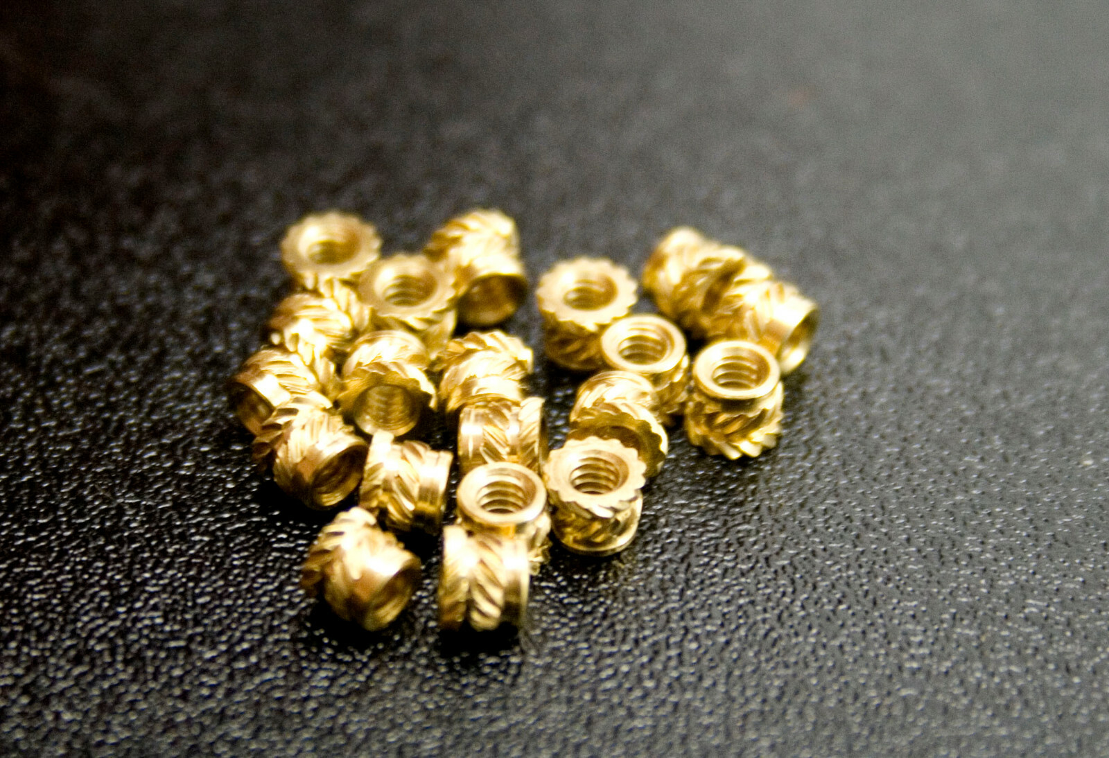 50 pcs 2-56 Small Brass Metal Threaded Heat Set Inserts for Plastic, 3D Printing