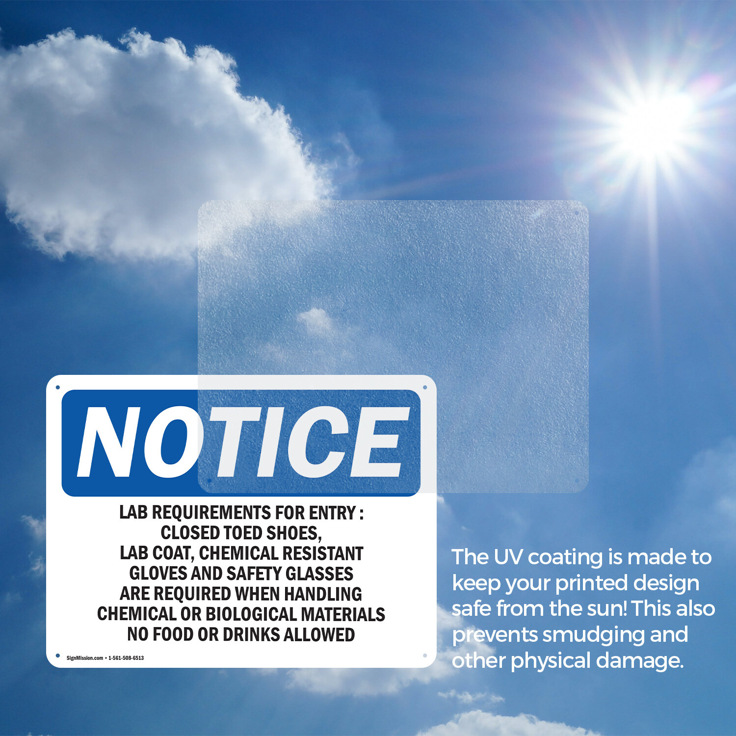 (2 Pack) Lab Requirements For Entry Closed Toed OSHA Notice Sign Decal Metal