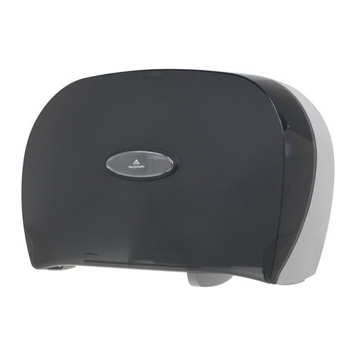 Georgia Pacific 2-Roll 9″ Jumbo Bath Tissue Toilet Paper Dispenser 59209 Gray
