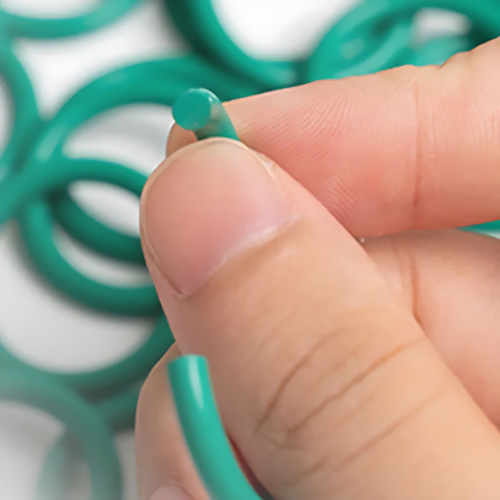6mm Cross Section O-Rings FKM Fluorine Rubber 28mm – 450mm OD Gasket Seals Green