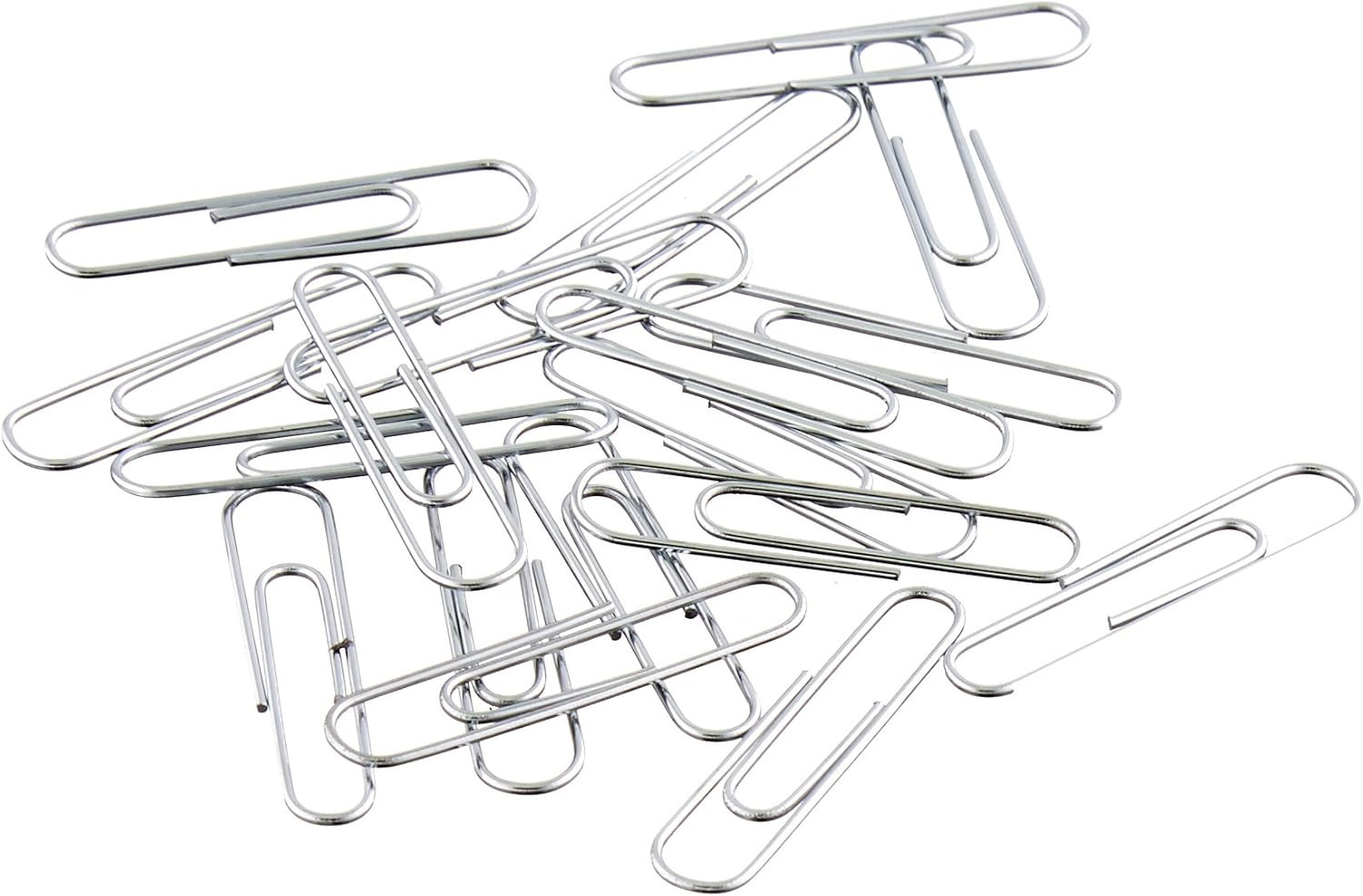 No. 1 Paper Clips, Smooth, 1000 Count (10 Pack of 100), Silver