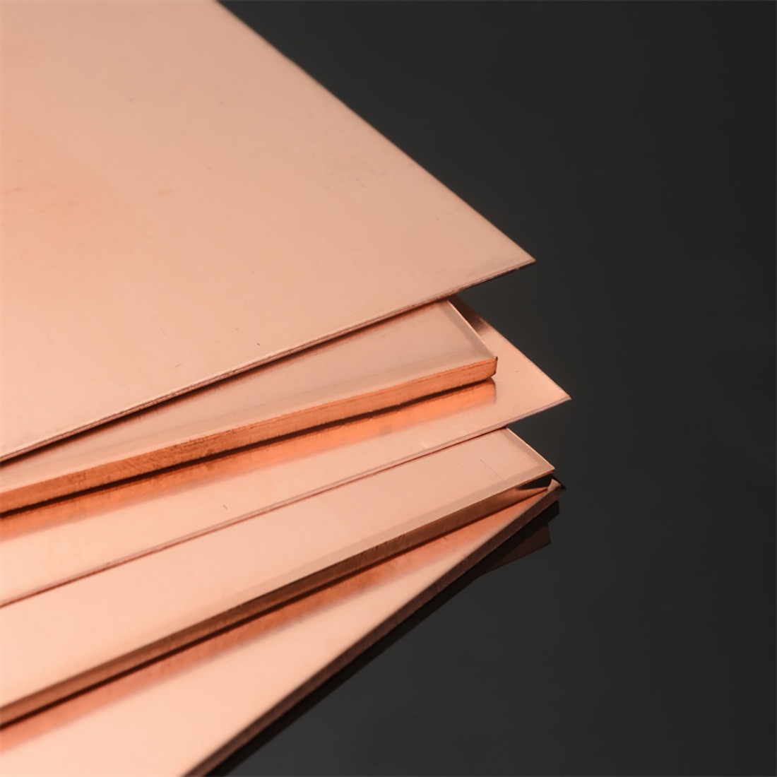 0.3-6mm Natural 99% Pure Copper Sheet Plate Metal guillotine cut -Multiple Sizes
