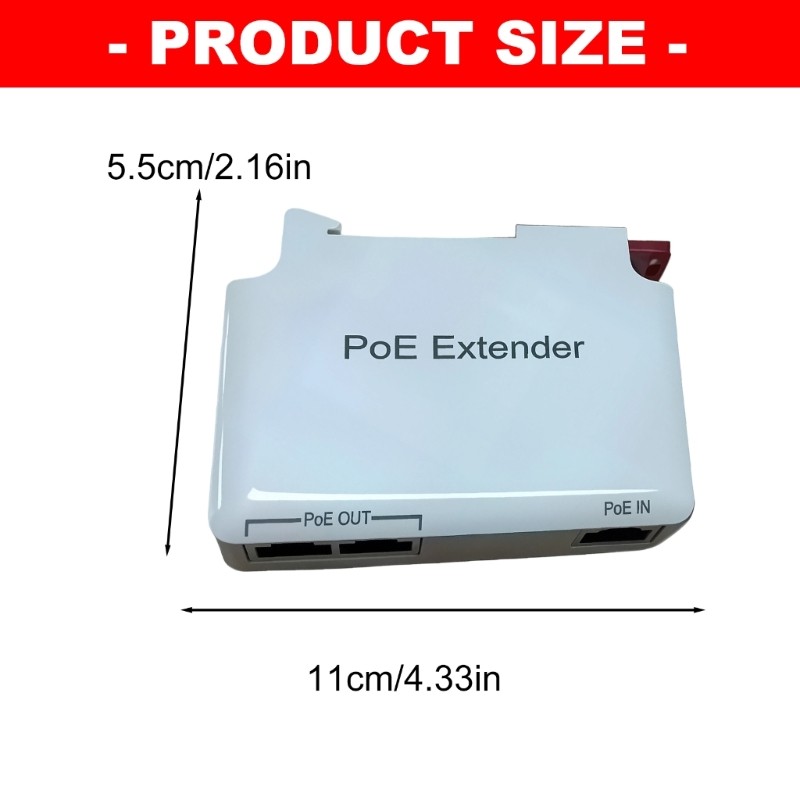 Efficient POE Extender Splitter With Heat Dissipation For Continuous Operation