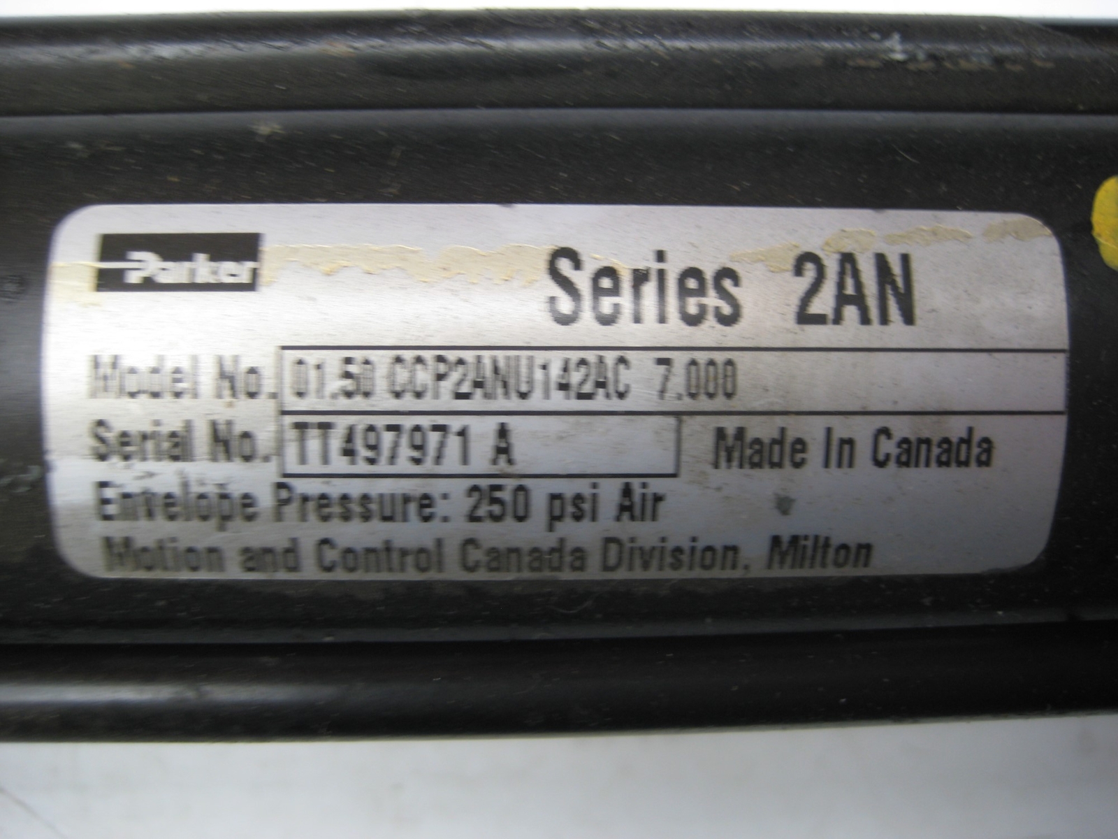 PARKER 01.50 CCP2ANU142AC 7.000 SER. 2AN CYLINDER NSNP