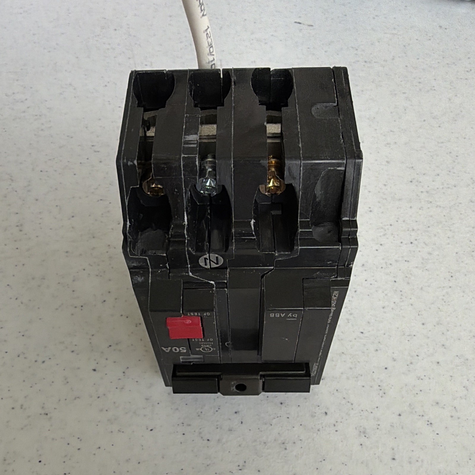 GE THQL2150GFT 50A 2-Pole GFCI Circuit Breaker Plug-In/On Branch Circuit