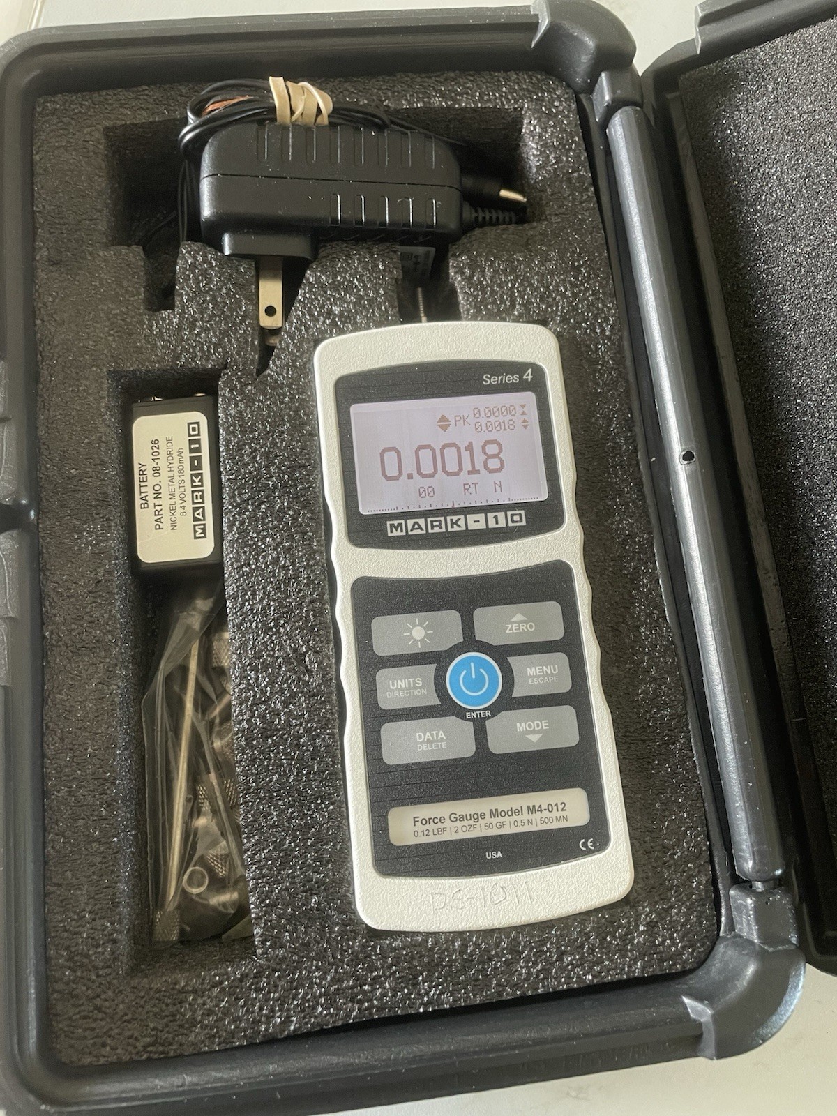 Mark-10 M4-012 Series 4 Advanced Digital Force Gauge 0.12 lbF Tested