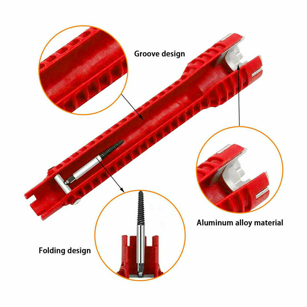 New 8in1 Faucet and Sink Installer Multi Tool Plumbing Repair Removal Tool US