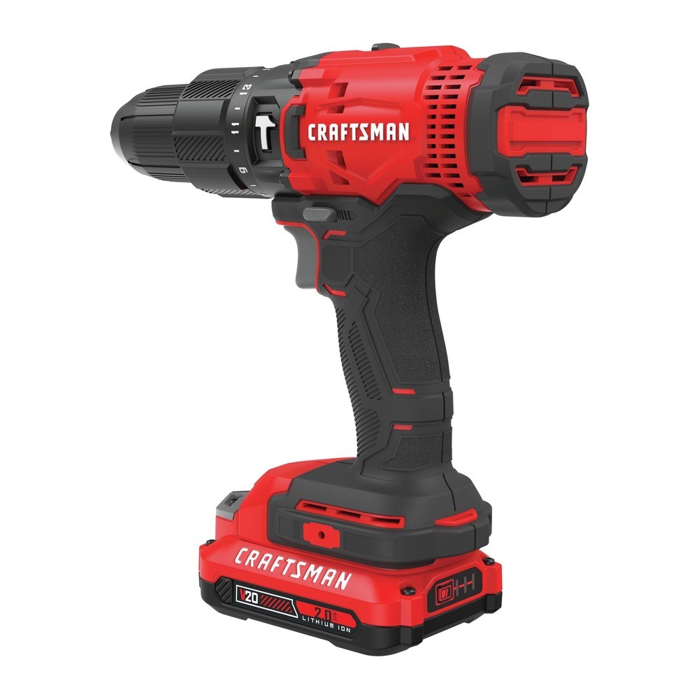 Craftsman CMCD711D1R V20 1/2 in. Hammerdrill Kit (2 Ah) Certified Refurbished