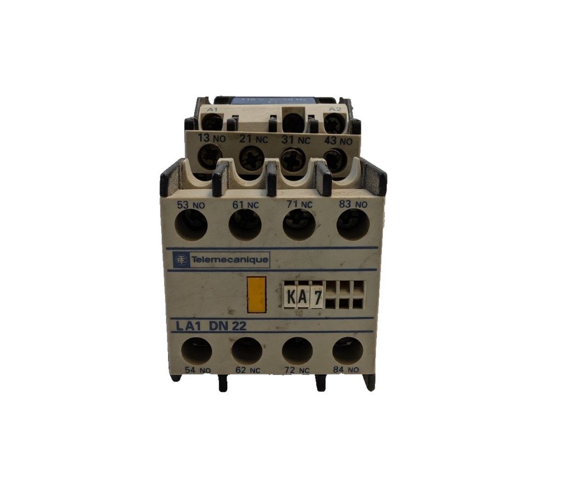 TELEMECANIQUE LA1 DN 22 Auxiliary Contact Block 110V 50/60Hz