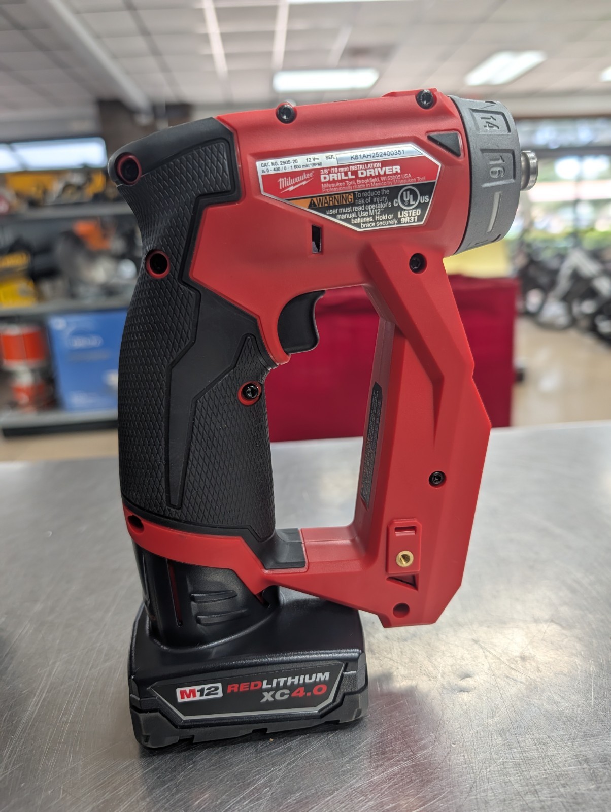 Milwaukee 2505-20 M12 FUEL Installation Drill/Driver w/ battery in case