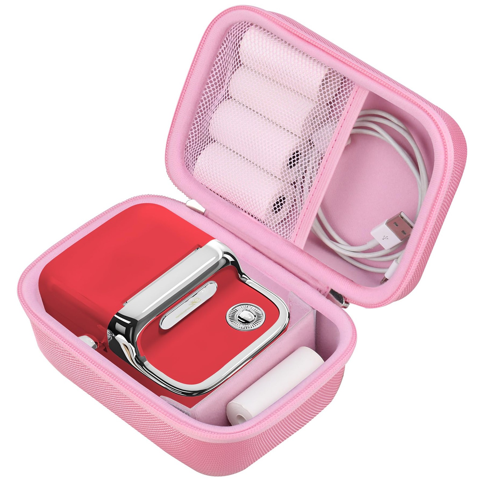 RAIALL Carrying Case for Phomemo M110/ M150 Label Maker Machine, Hard Pink