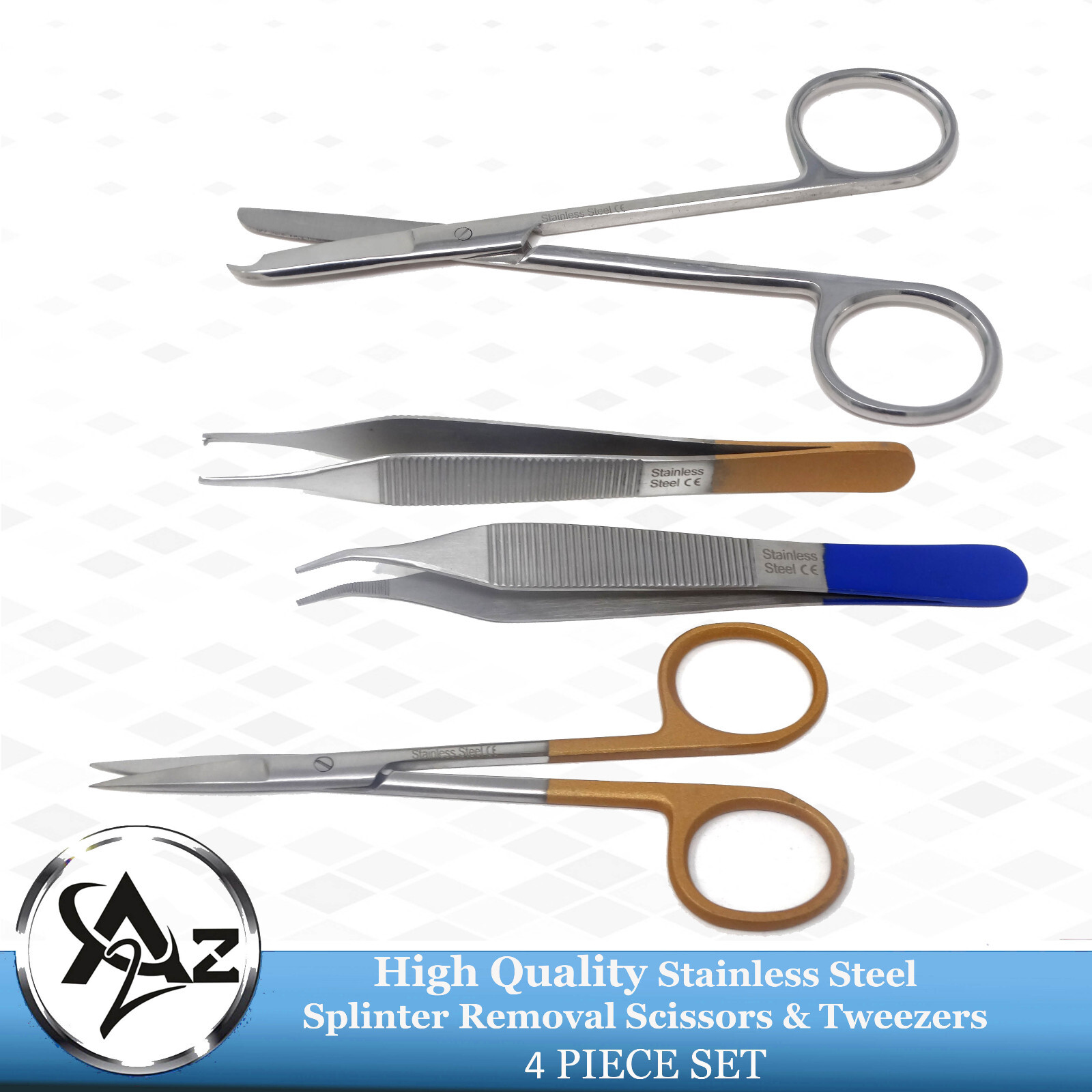 4Pcs Foreign Object Splinter Removal Kit Surure Removal First Aid Instruments CE