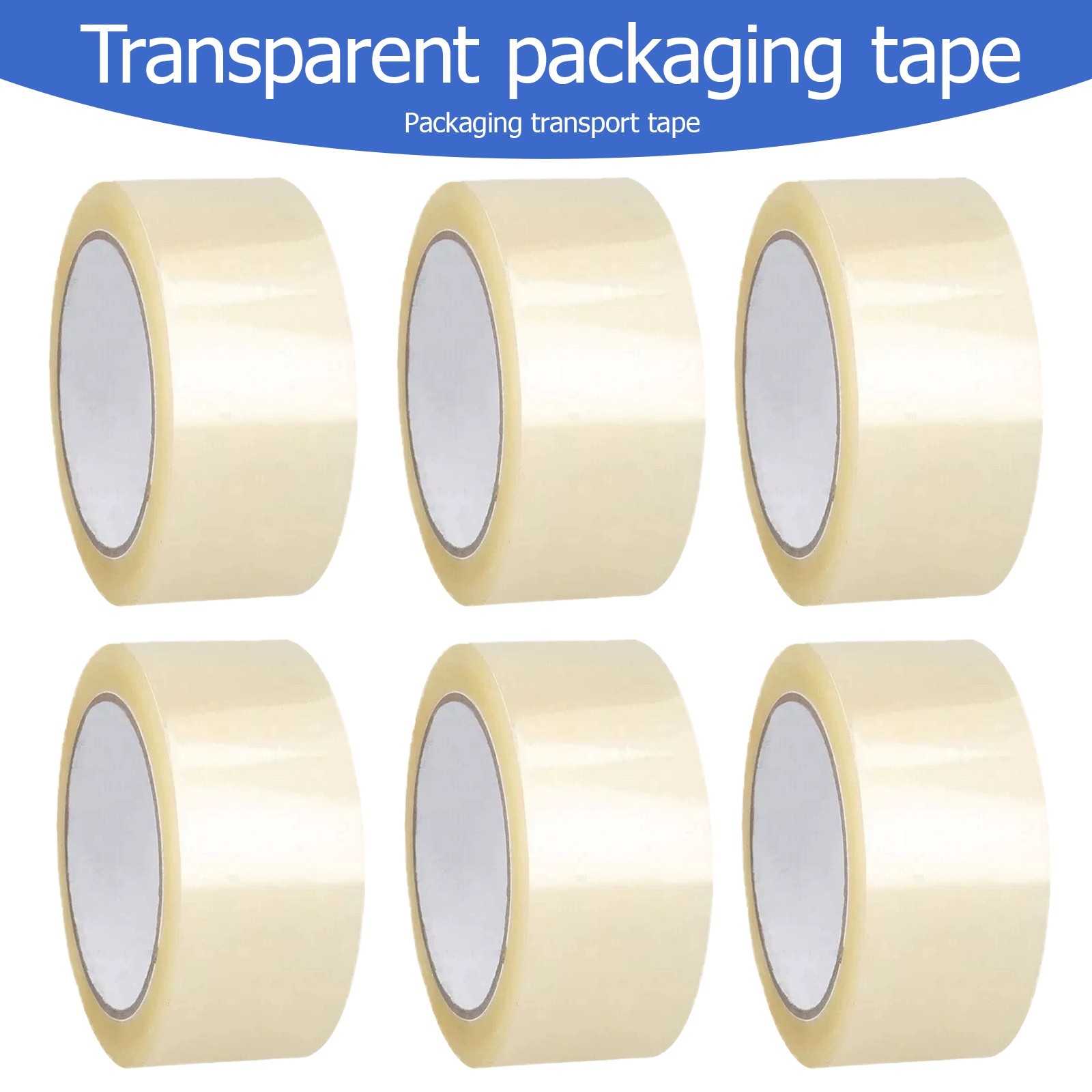 6-72pcs rolls 2″x75 yds shipping packaging clear tape express Official UL