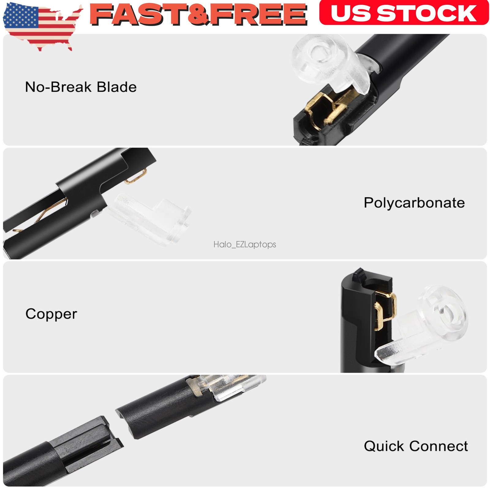 Plug-In Quick Wire Terminal Blocks 80Pcs Reusable Cable Connectors
