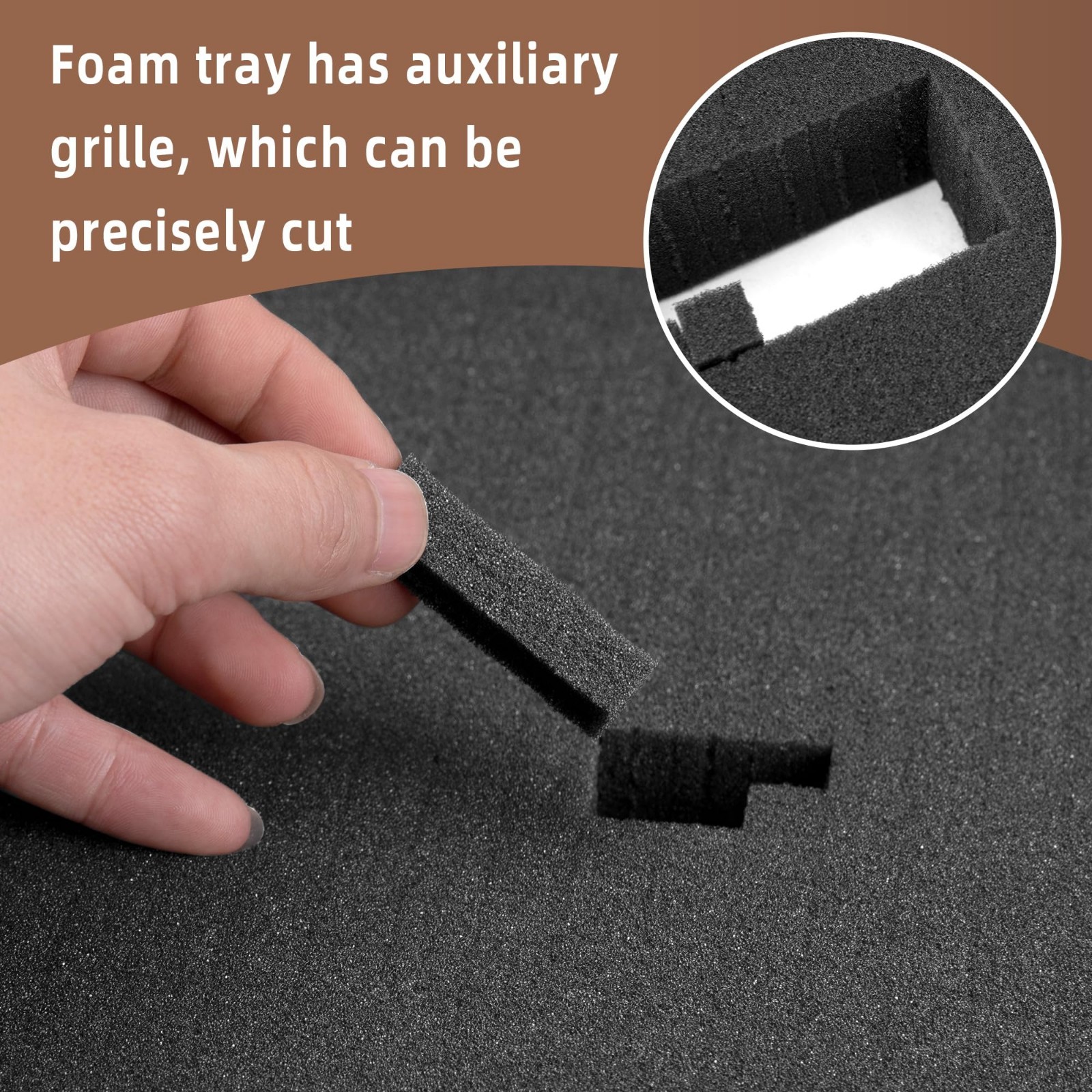 4 Pcs Pick and Pluck Foam Inserts 12x12x2 Inch – Customizable Storage for Board