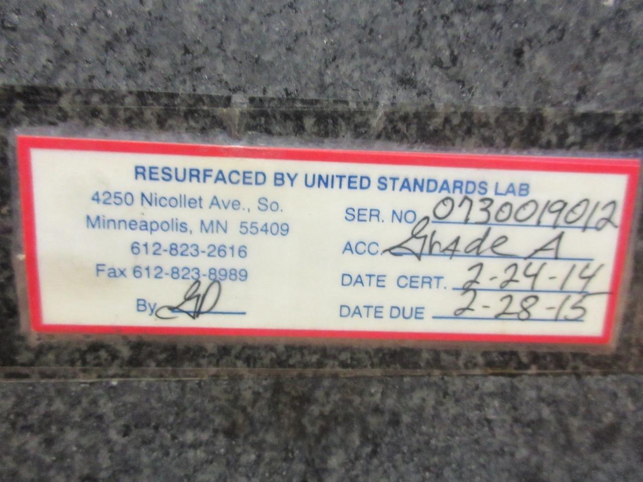 TRU-STONE GRANITE INSPECTION SURFACE PLATES 24X18X4 GRADE A 2″ LIP 24X14X2.25