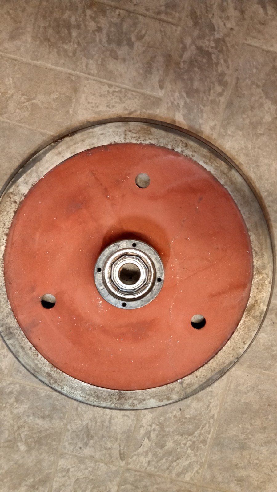 Used Marvel 8 Bandsaw Lower Wheel Assembly and Parts 8-1205 for 3/4″ Blade