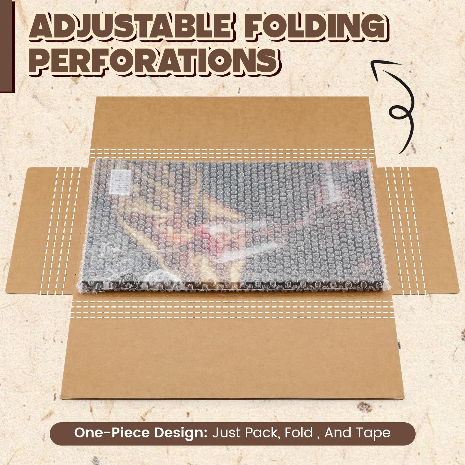 100 Pack Corrugated Comic Book Mailers 7.8 x 11 x 1.2 Inch with 100 Bubble Ba…