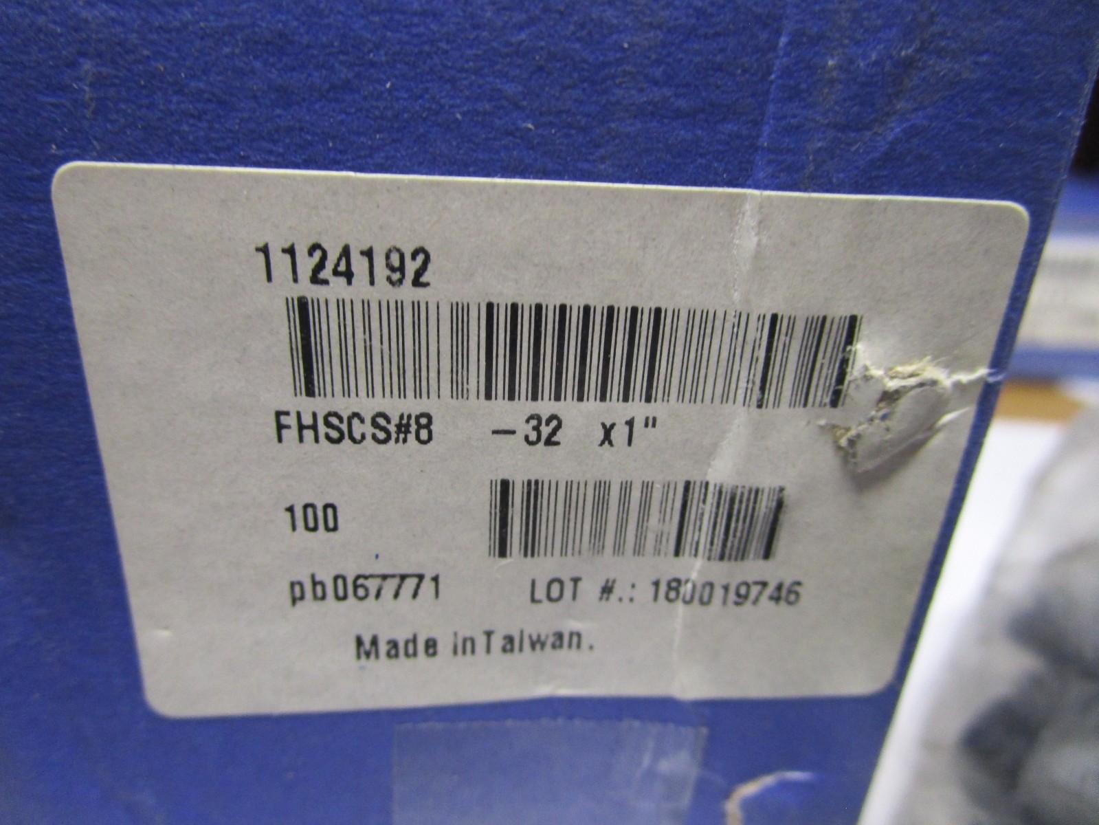 #8-32 x 1″ L 5/64″ Hex ASTM F835 Bl Oxide Flat Head Socket Cap Screw QTY 100