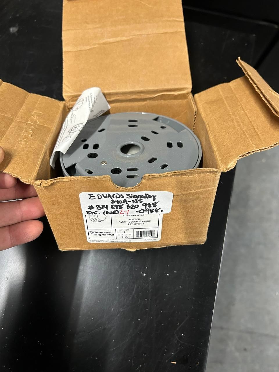 New. Edwards Adaptabuzzer 340A-N5 120v Audible Signal Device