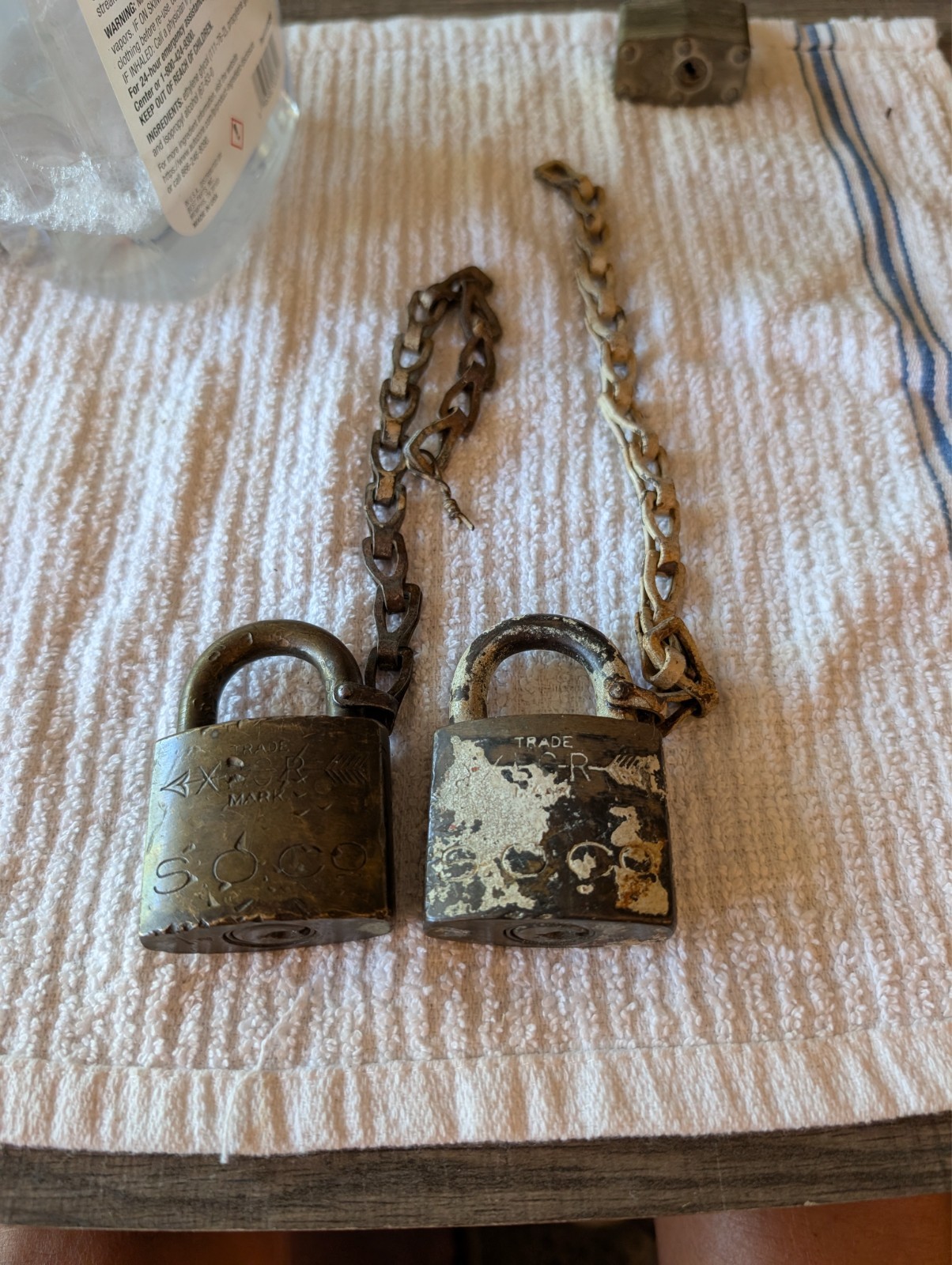 2 grs general railway signal so co vintage railroad signal padlocks